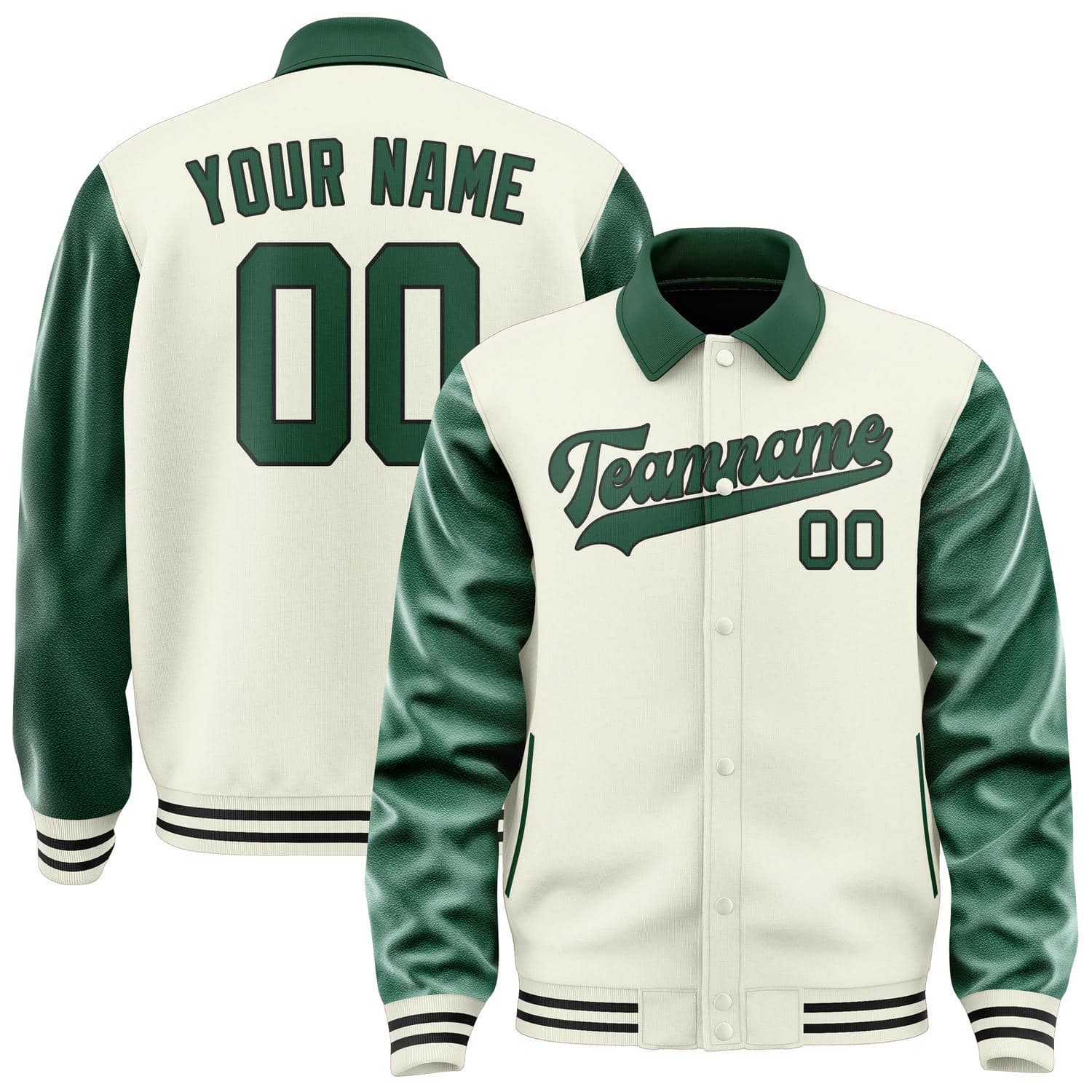 Custom Cream Green Jacket