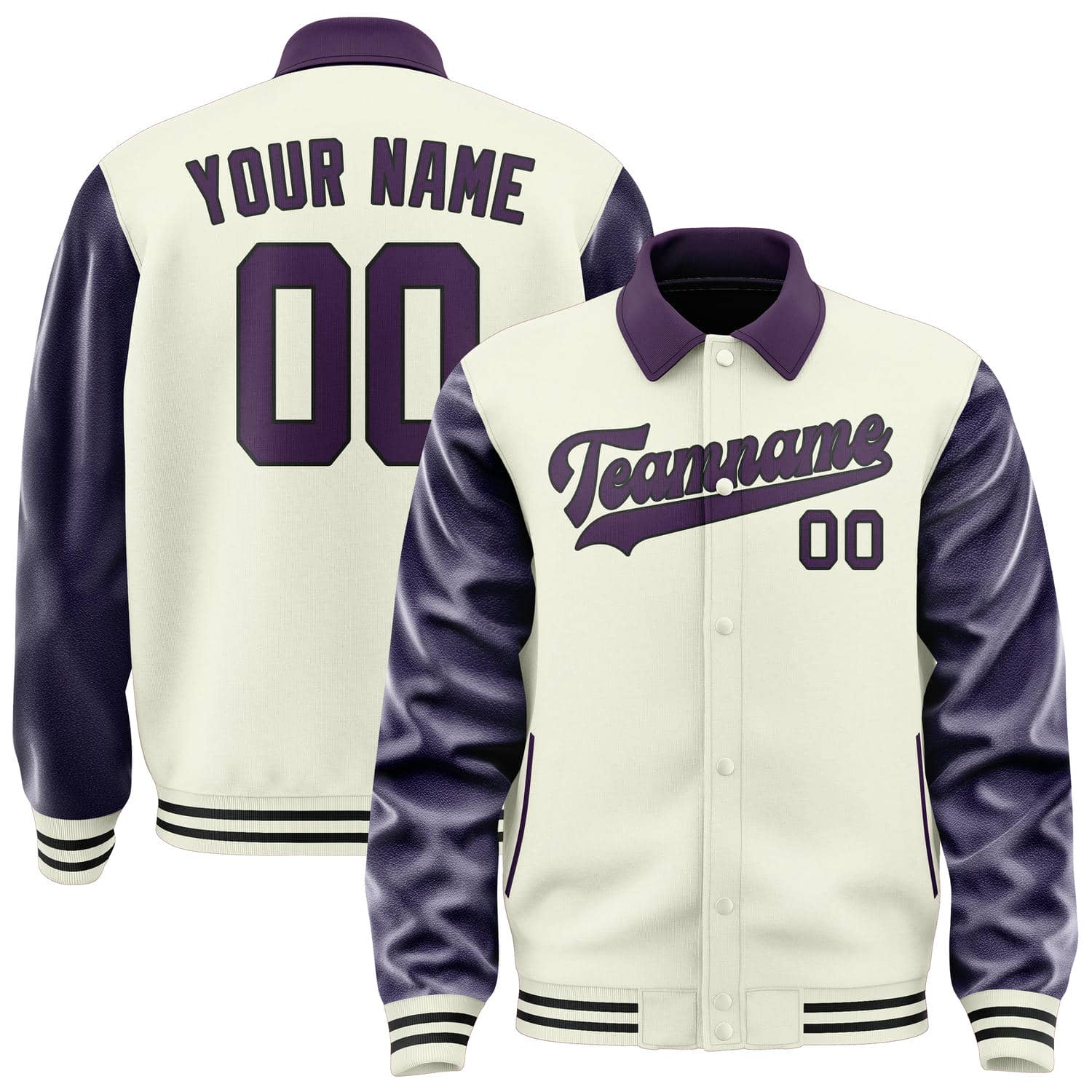 Custom Cream Purple Jacket