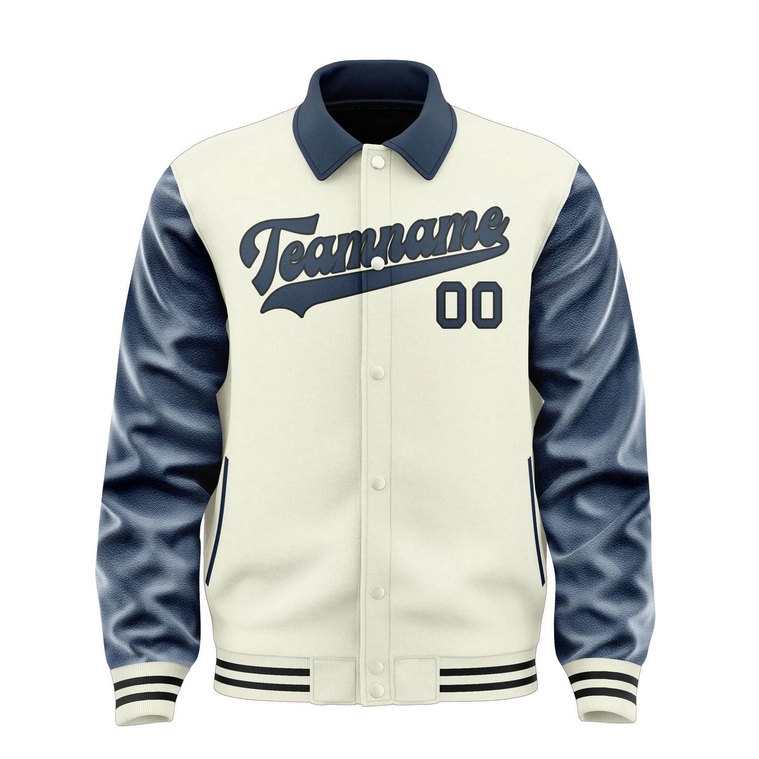 Custom Cream Blue Jacket