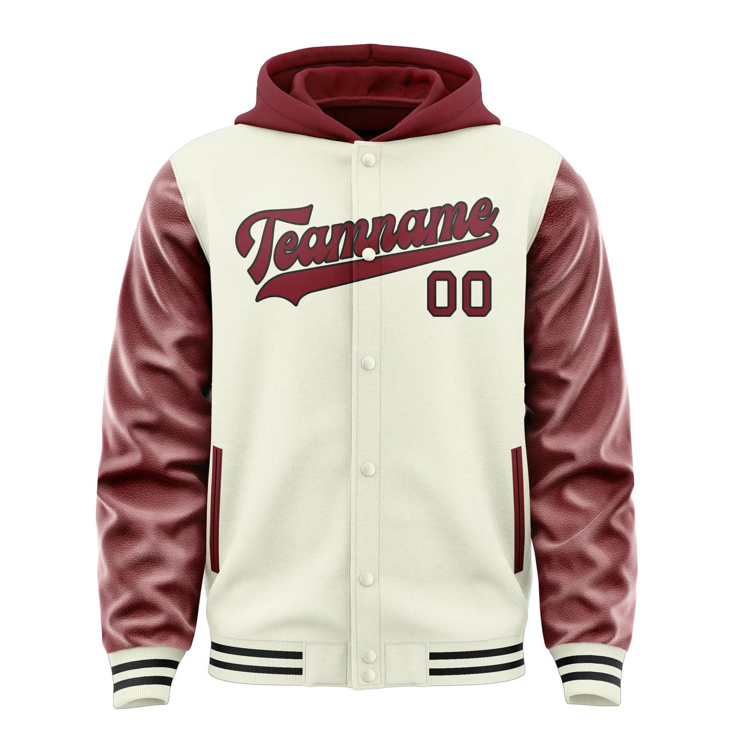 Custom Cream Crimson Red Jacket