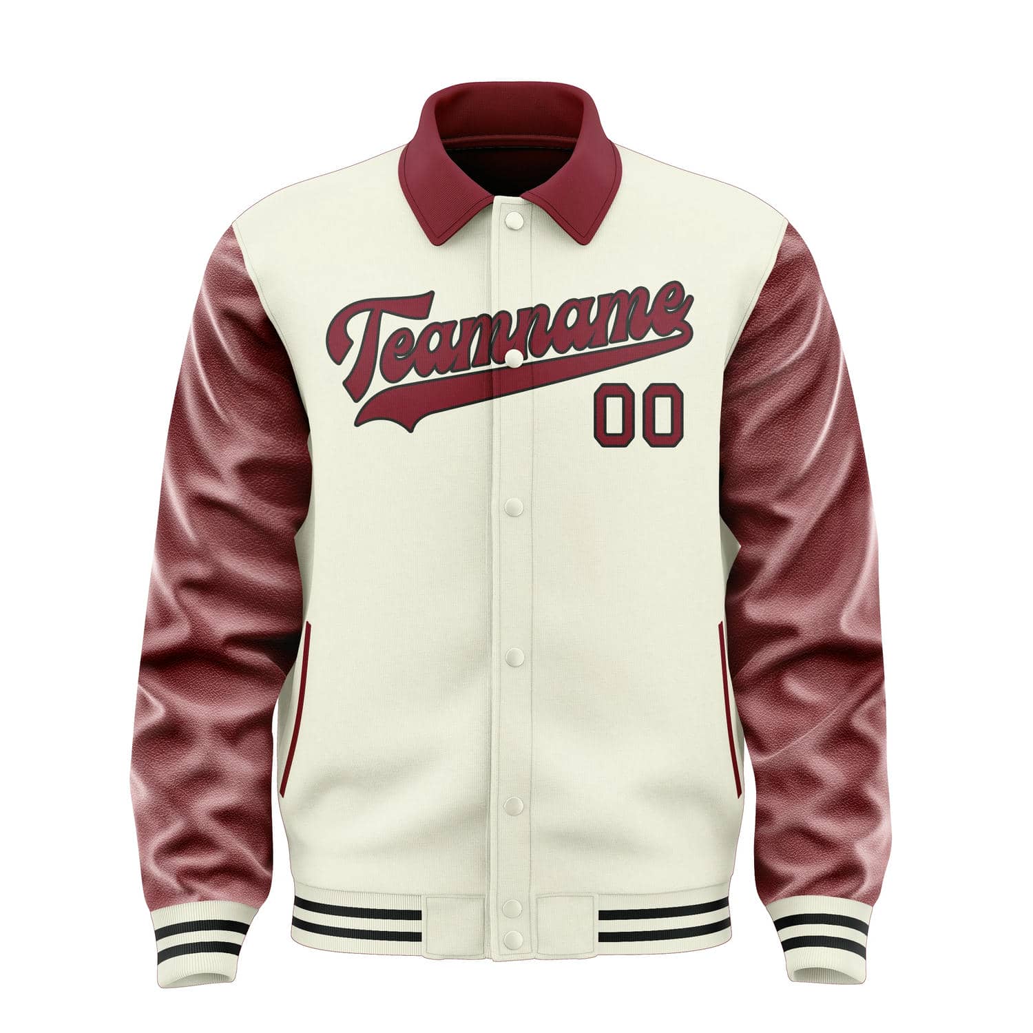 Custom Cream Crimson Red Jacket