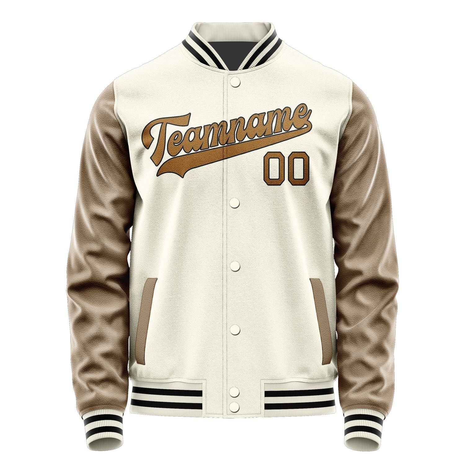 Custom Cream Khaki Jacket JA0303220317B31722