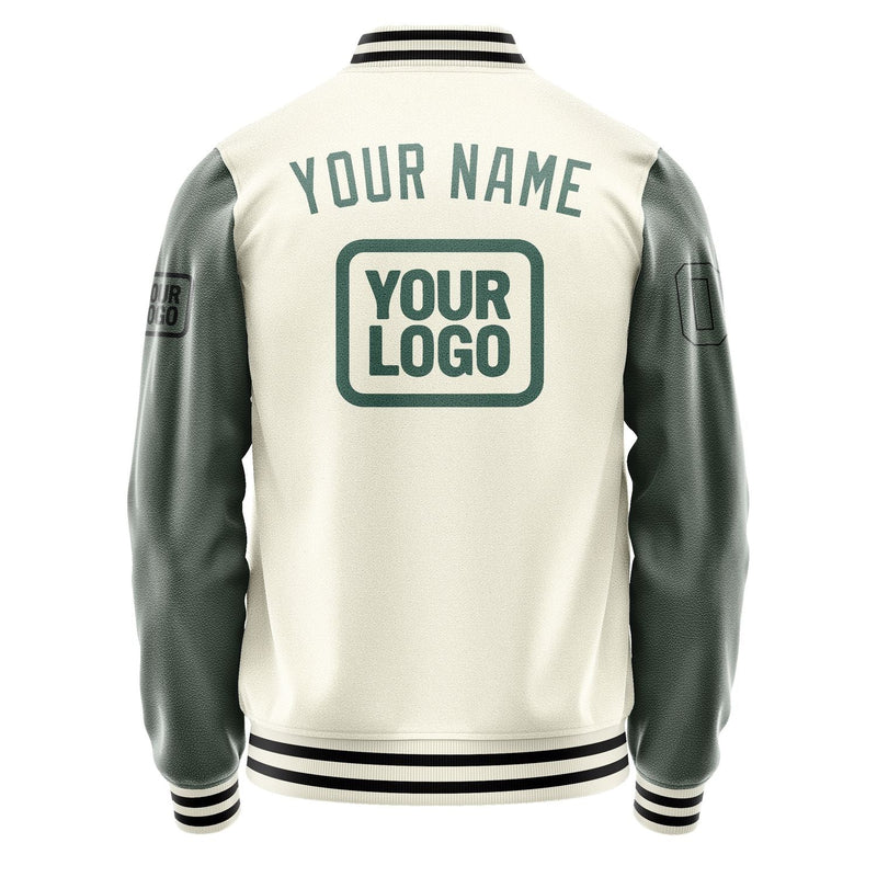 Custom Cream Blue Green Jacket JA030327031717272717