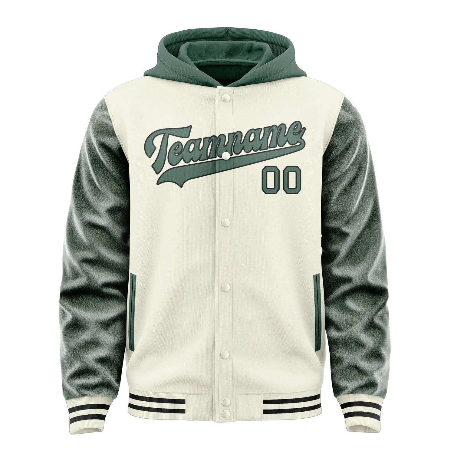 Custom Cream Blue Green Jacket