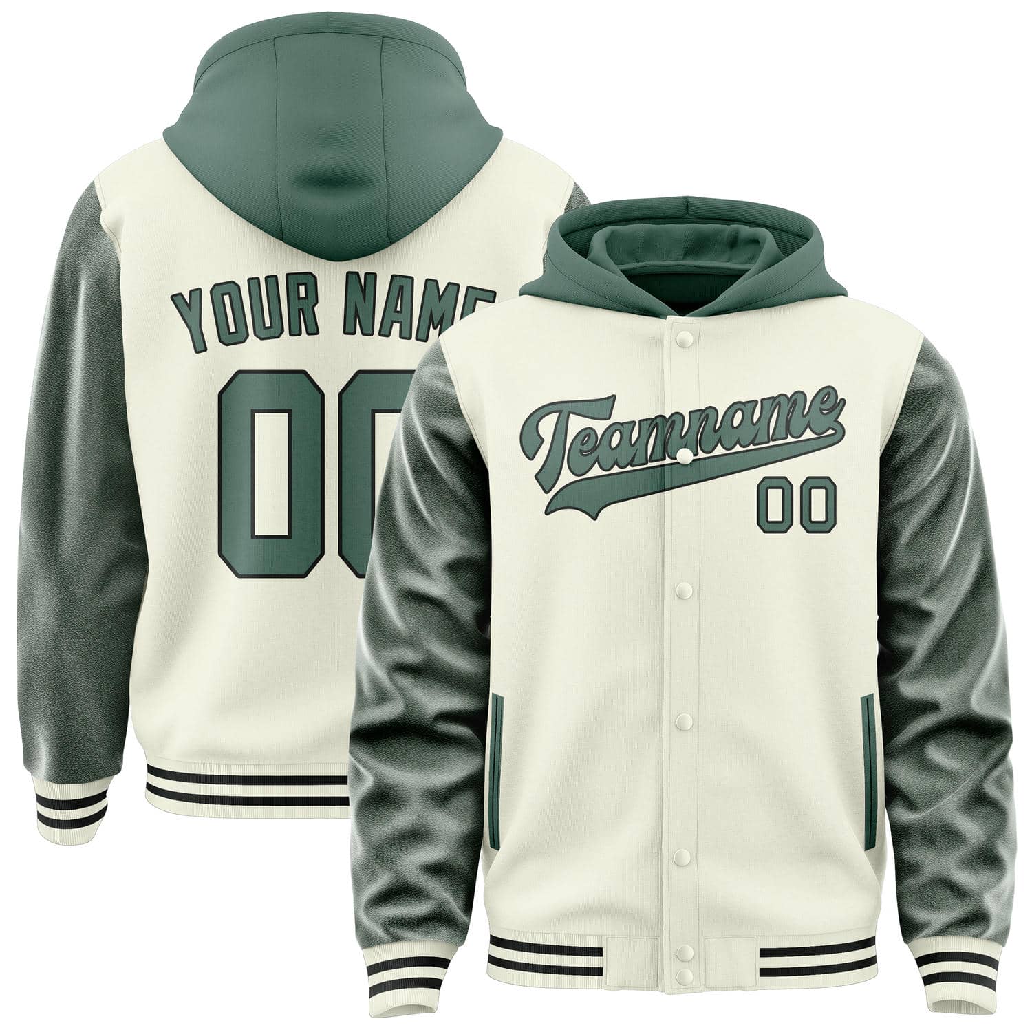Custom Cream Blue Green Jacket