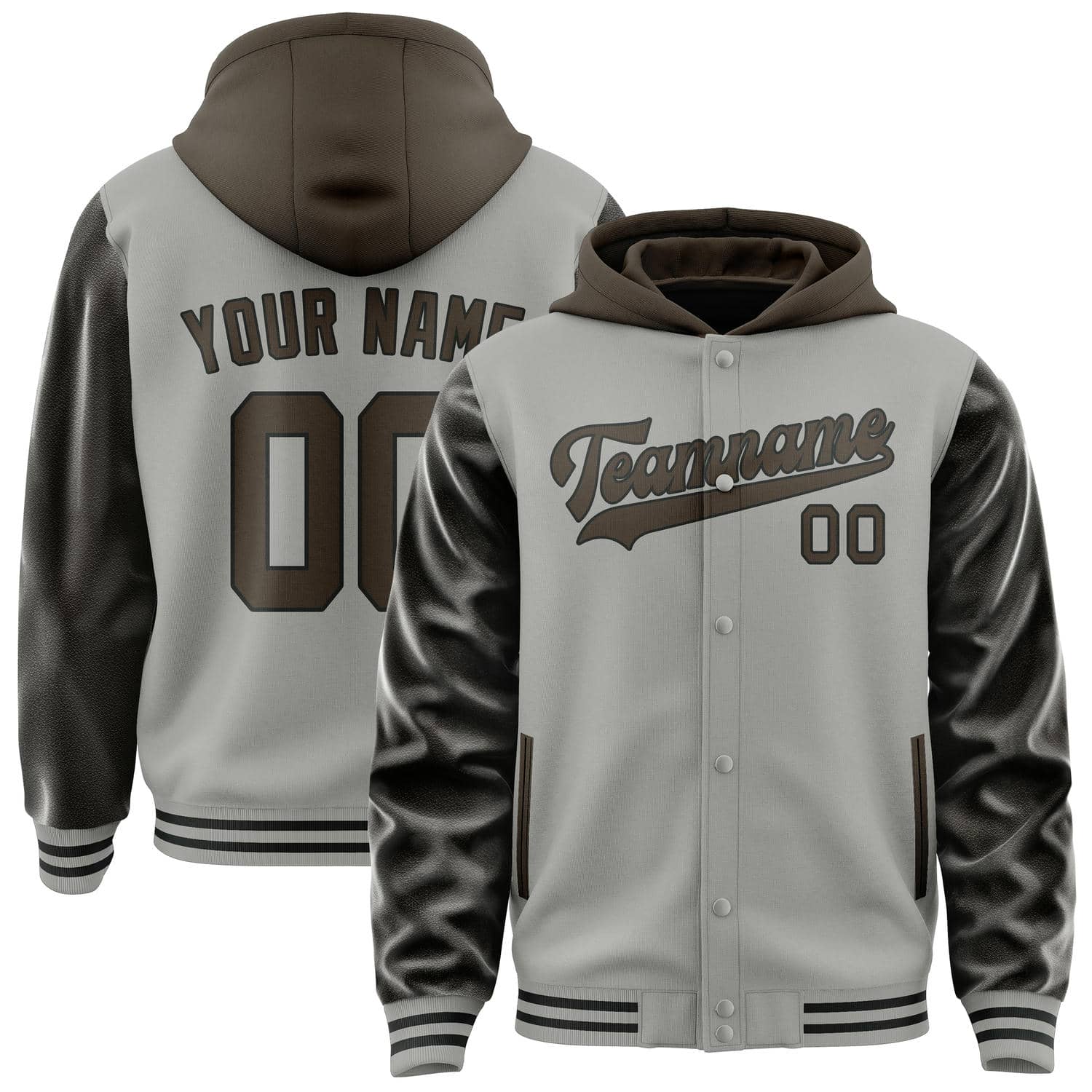 Custom Gray Brown Jacket