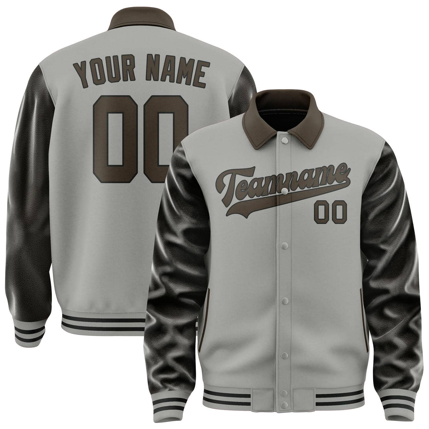 Custom Gray Brown Jacket