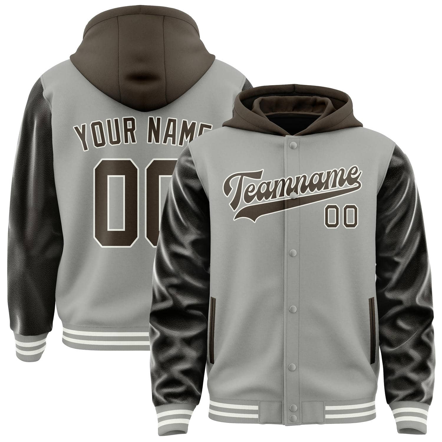 Custom Gray Brown Jacket