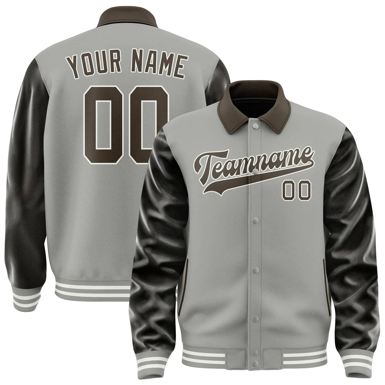 Custom Gray Brown Jacket