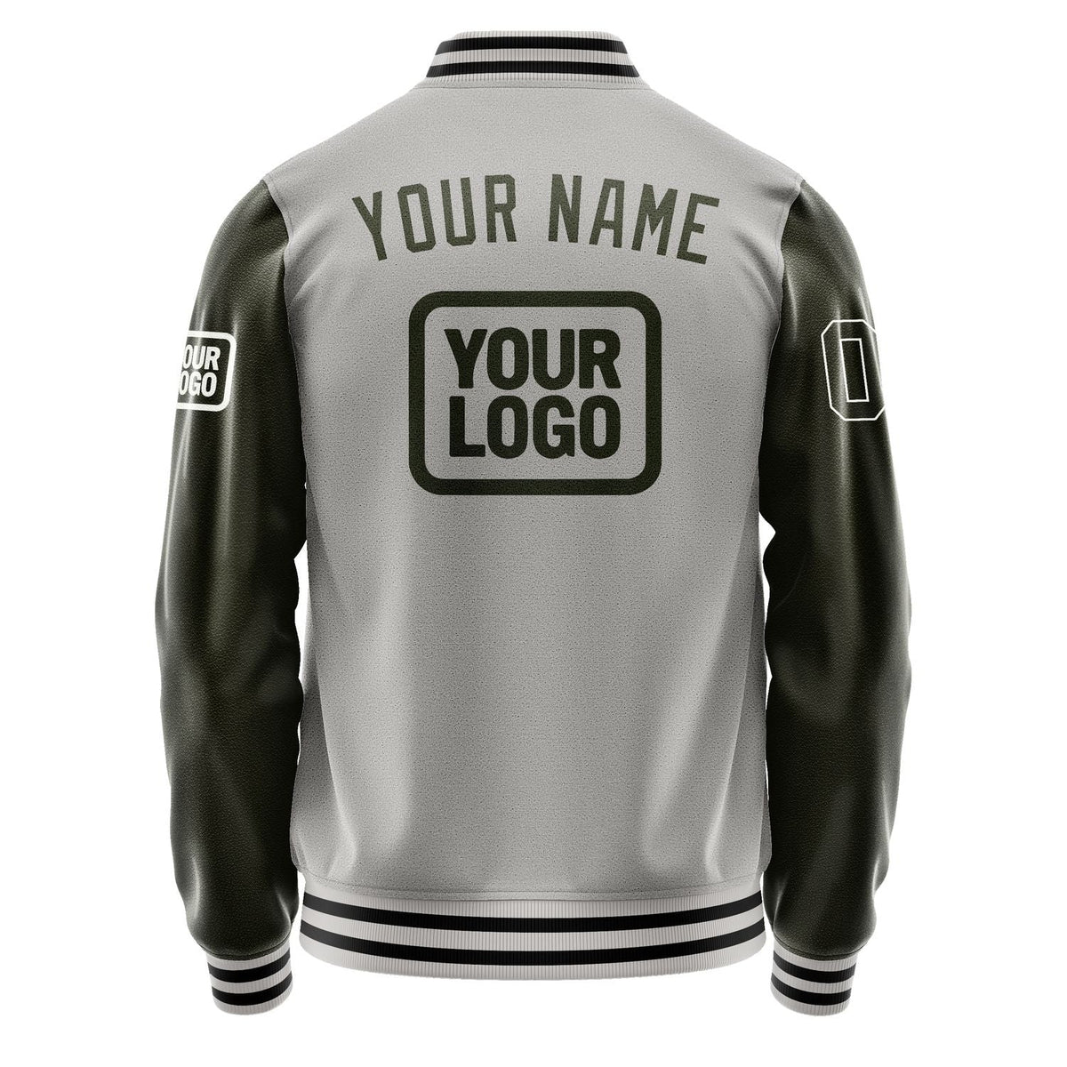 Custom Gray Olive Jacket JA040402041718020218