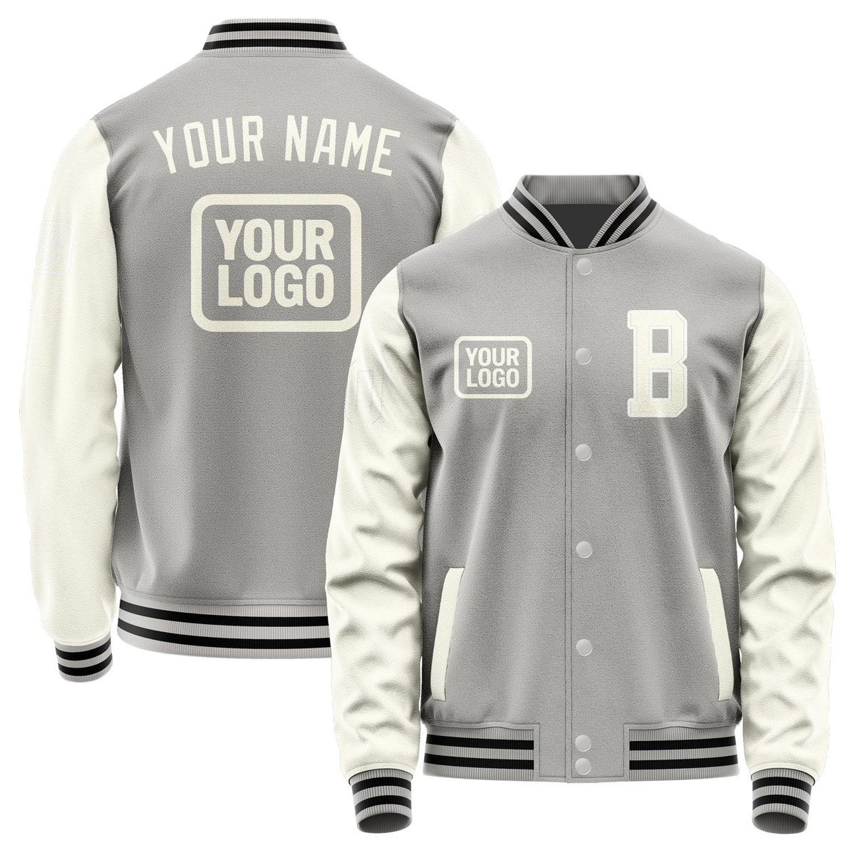 Custom Gray Cream Jacket JA040403041718030318