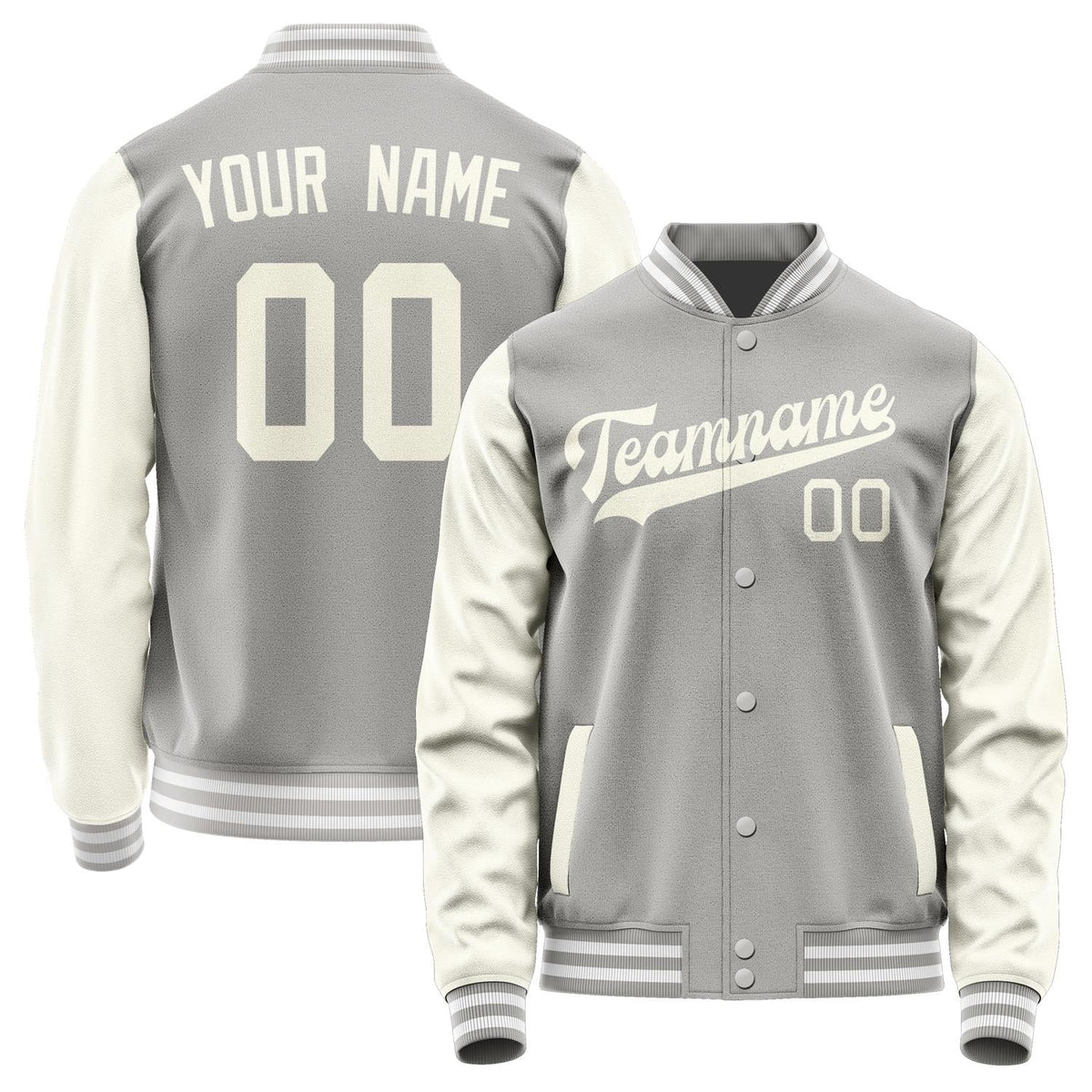 Custom Gray Cream Jacket JA0404030418B31803