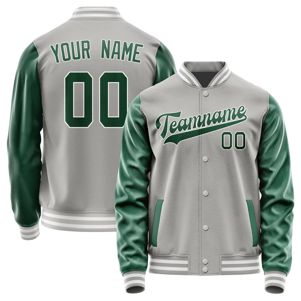 Custom Gray Green Jacket JA0404050418B31805