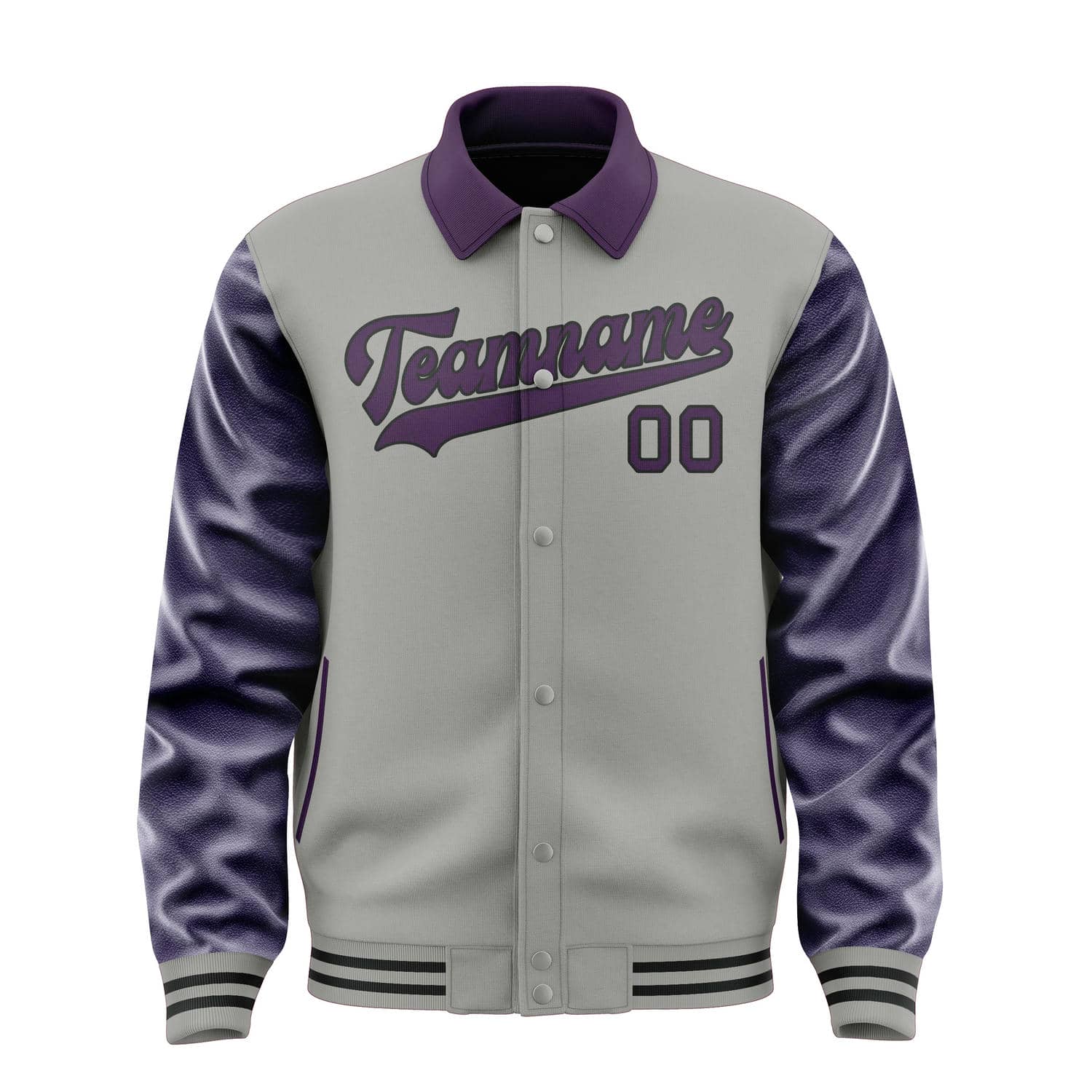 Custom Gray Purple Jacket