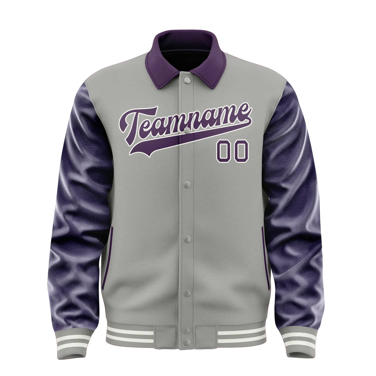 Custom Gray Purple Jacket