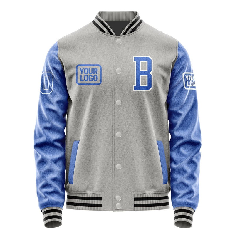 Custom Gray Sky Blue Jacket JA040409041718090918