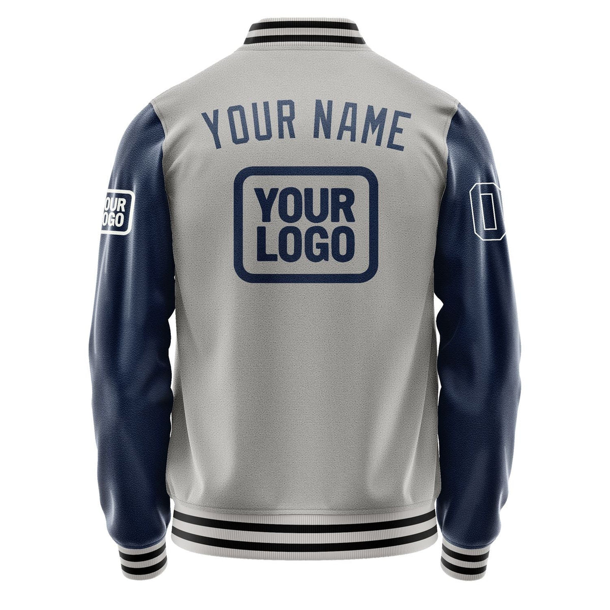 Custom Gray Blue Jacket JA040410041718101018