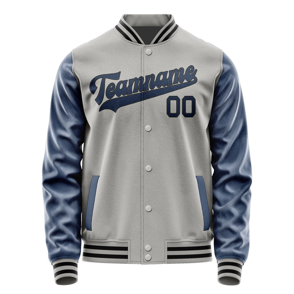Custom Gray Blue Jacket JA0404100417B31710