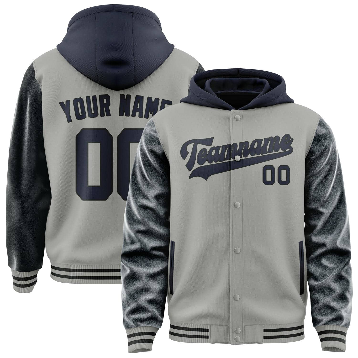 Custom Gray Navy Jacket