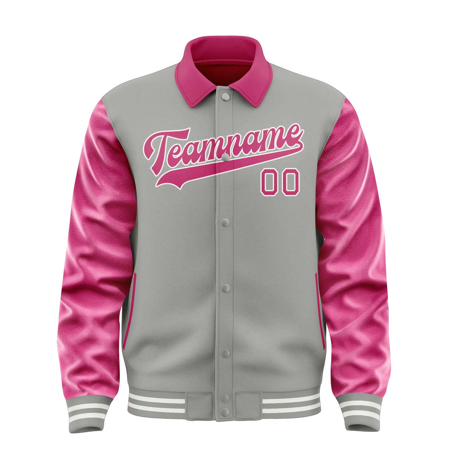 Custom Gray Pink Jacket