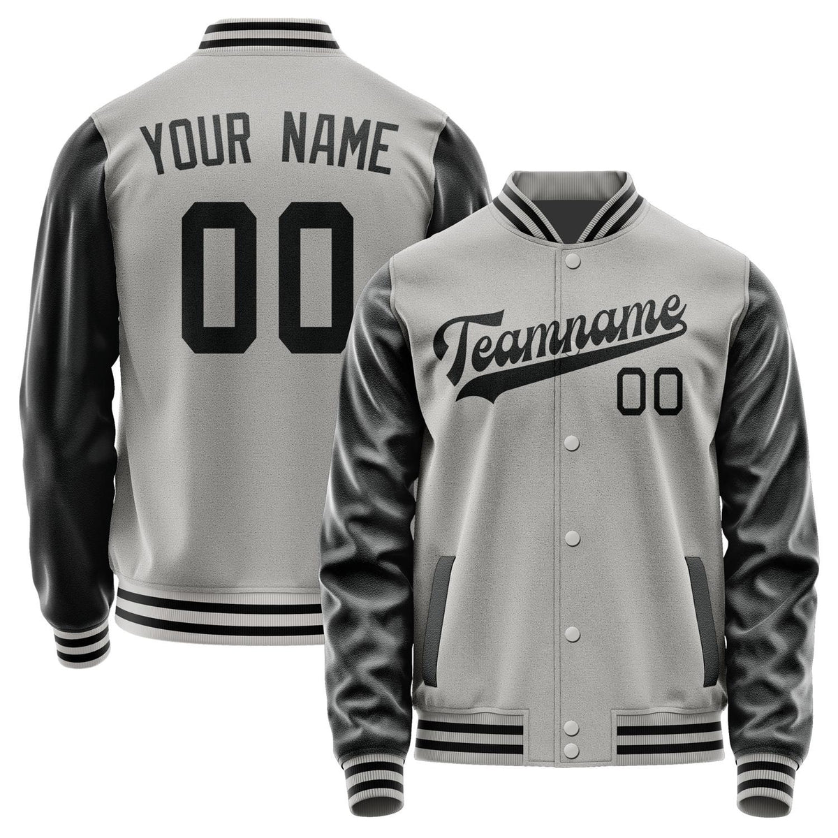 Custom Gray Black Jacket JA0404170417B31717