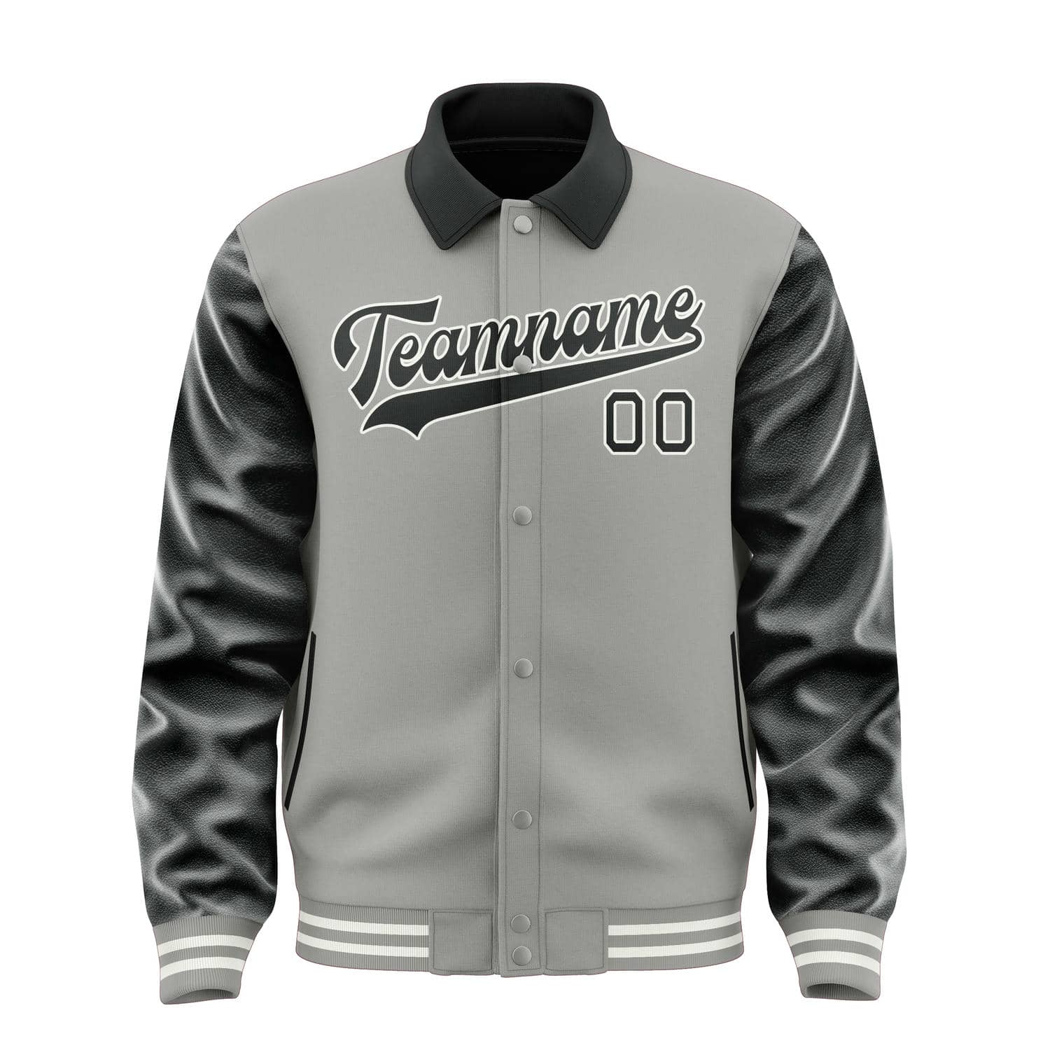 Custom Gray Black Jacket