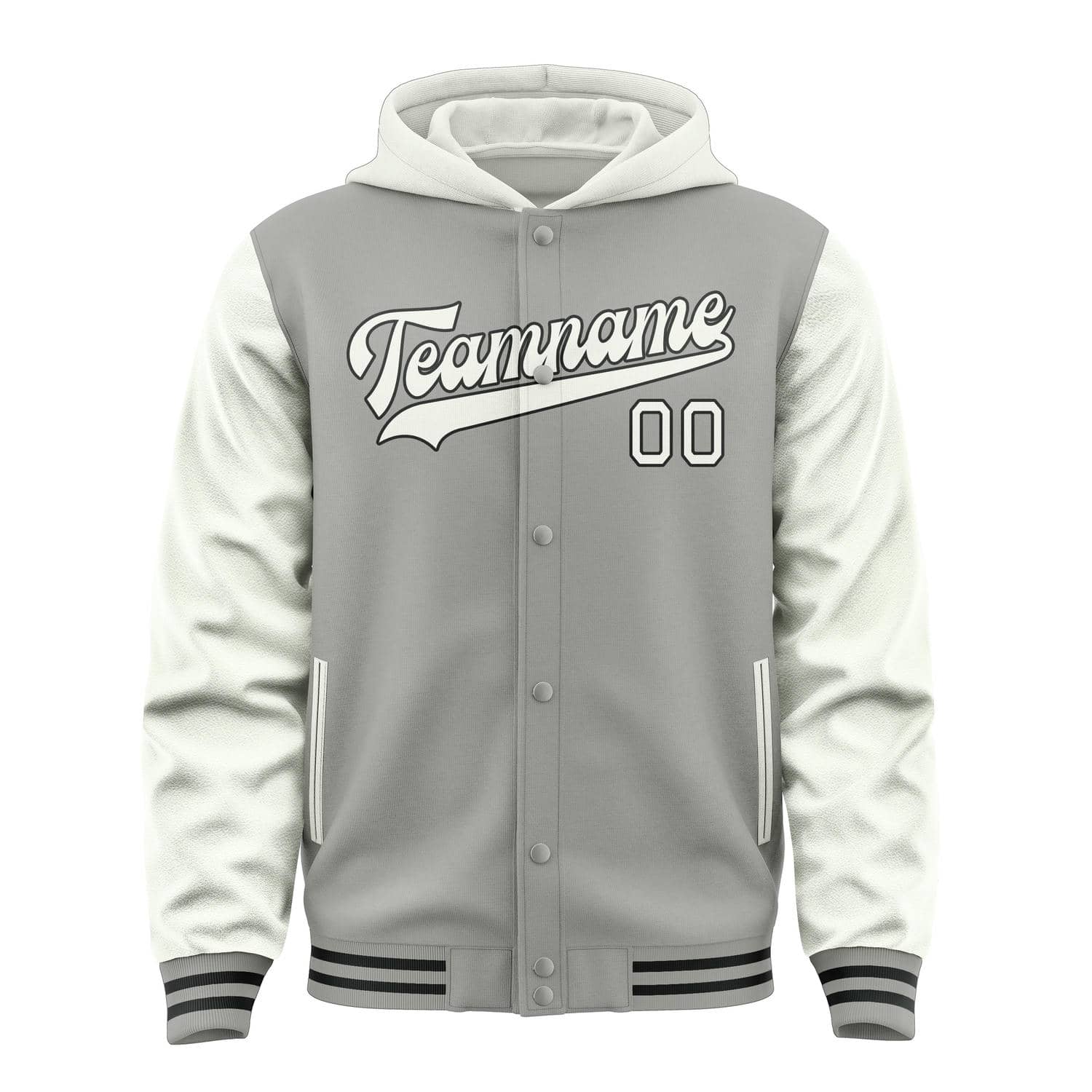 Custom Gray White Jacket