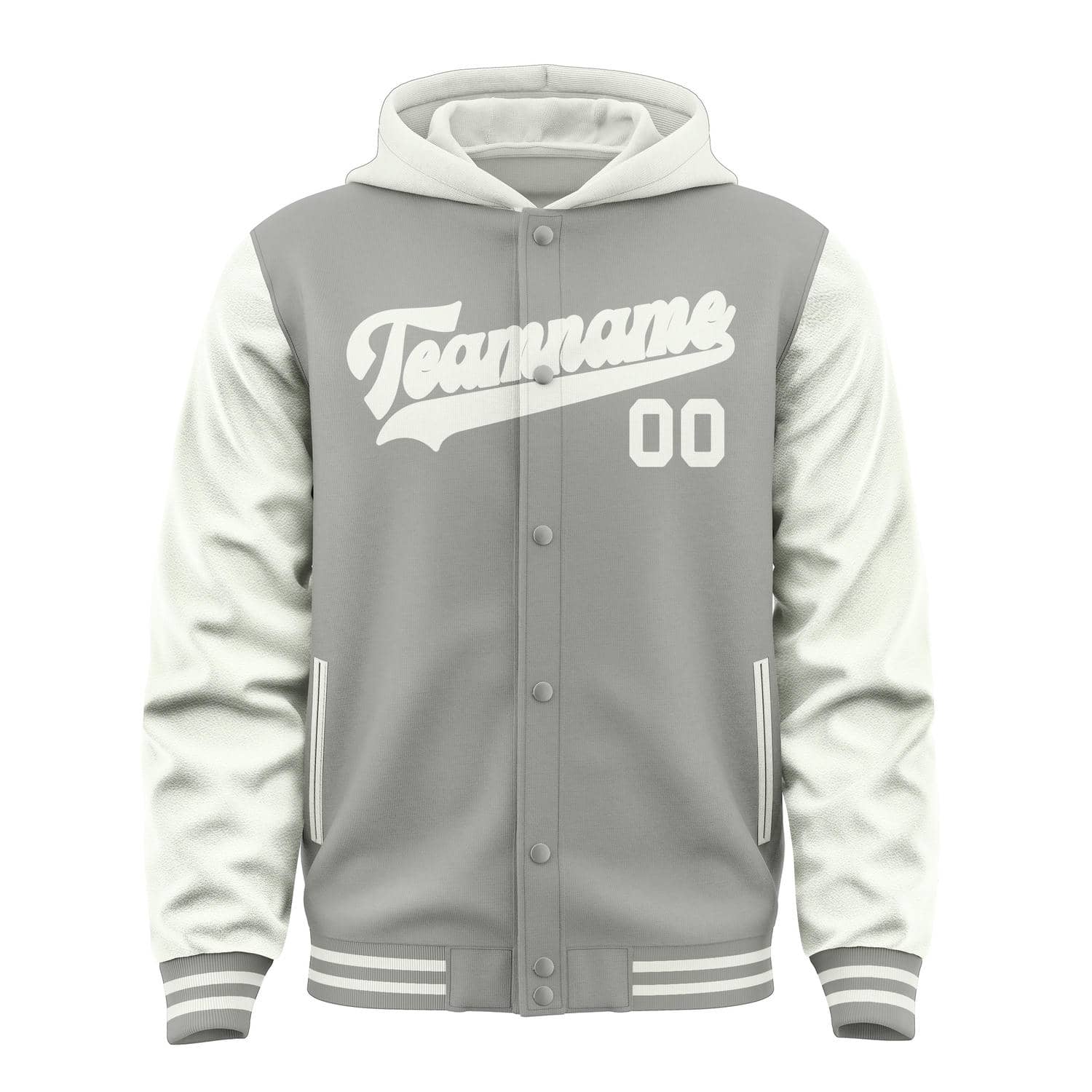 Custom Gray White Jacket