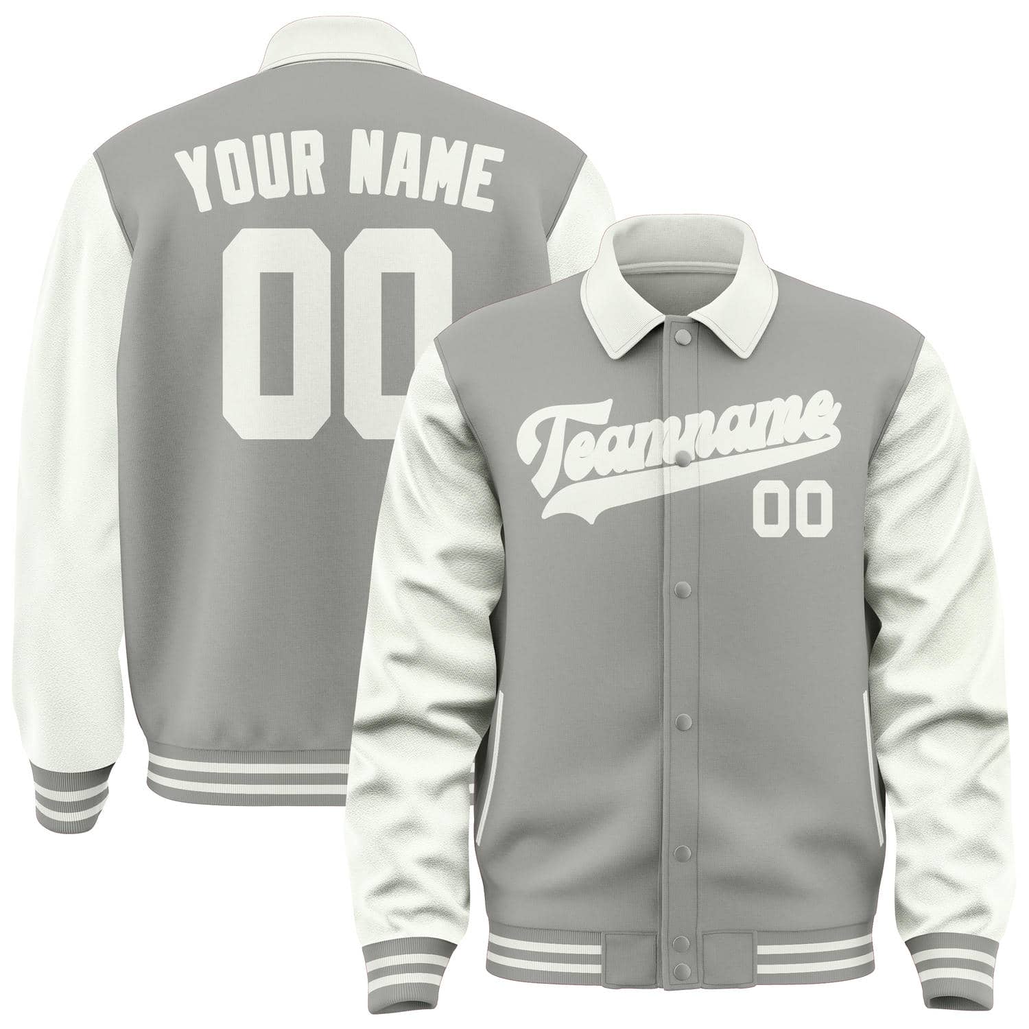 Custom Gray White Jacket