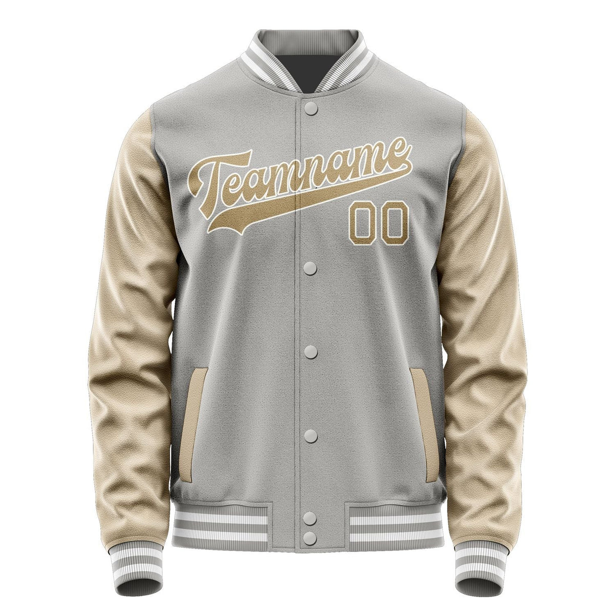 Custom Gray Light Khaki Jacket JA0404250418B31825