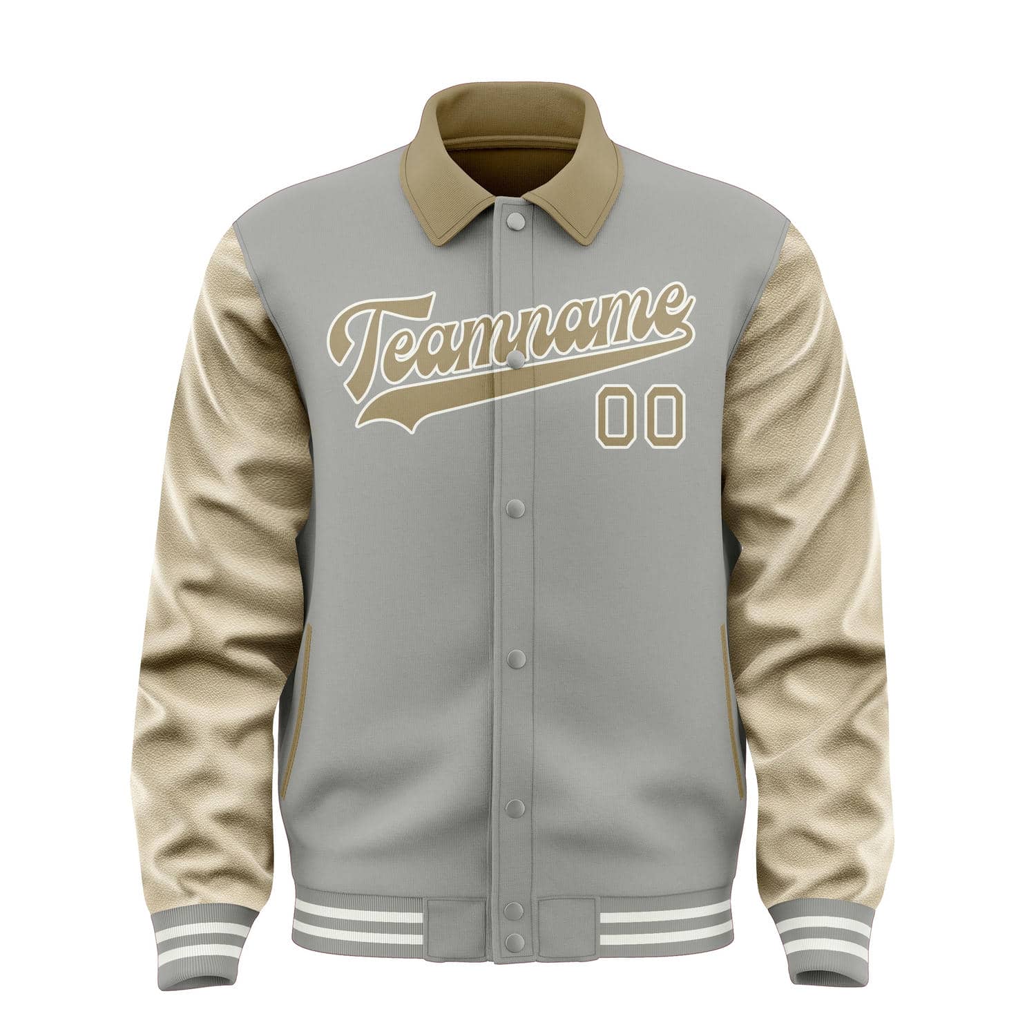 Custom Gray Light Khaki Jacket
