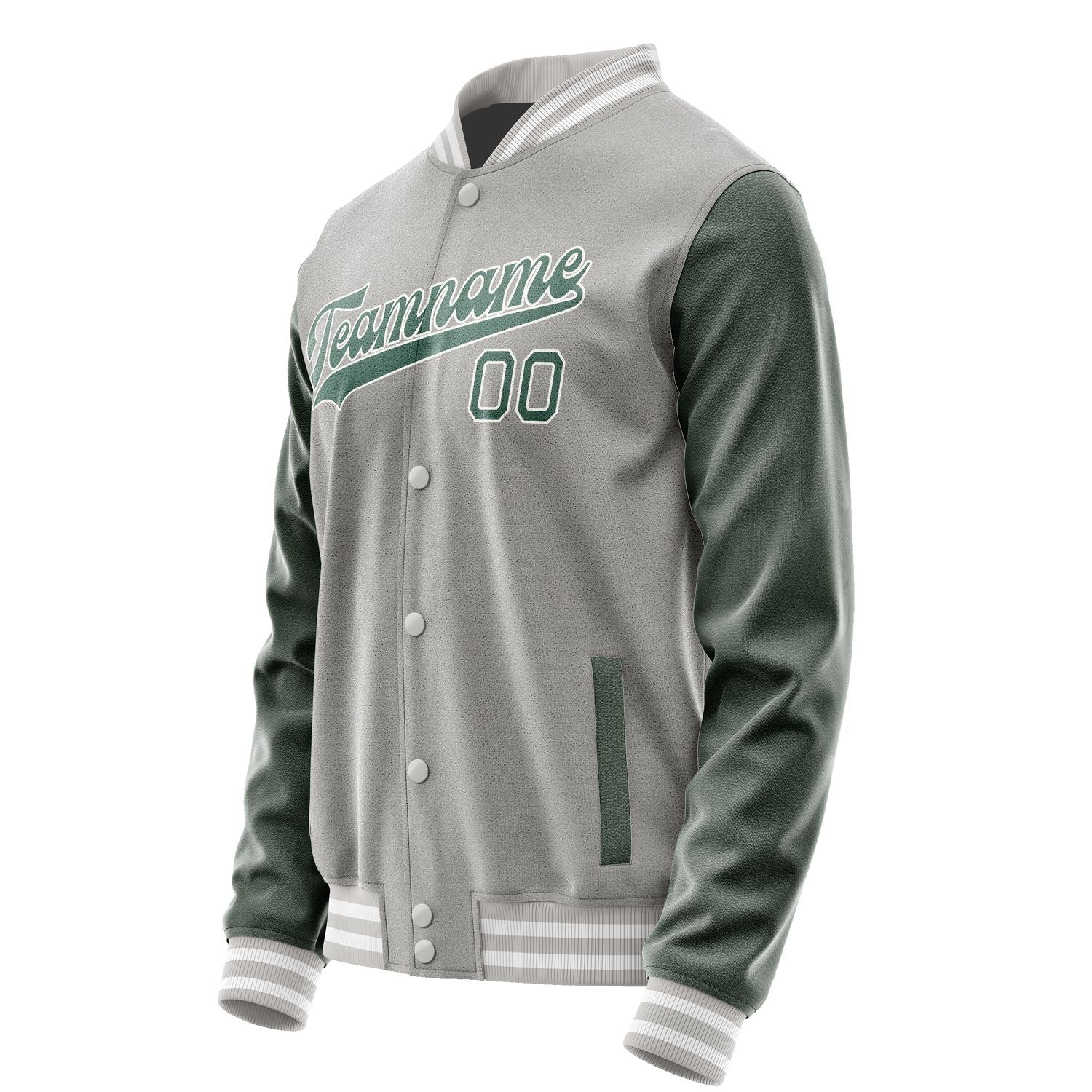 Custom Gray Blue Green Jacket JA0404270418B31827