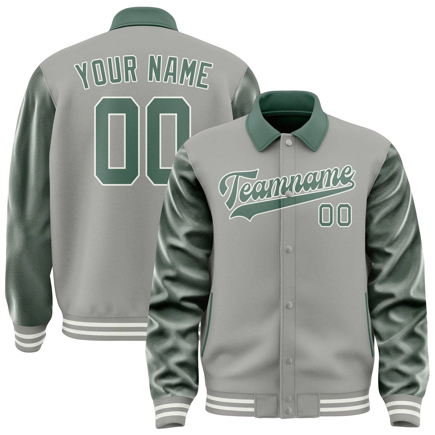 Custom Gray Blue Green Jacket