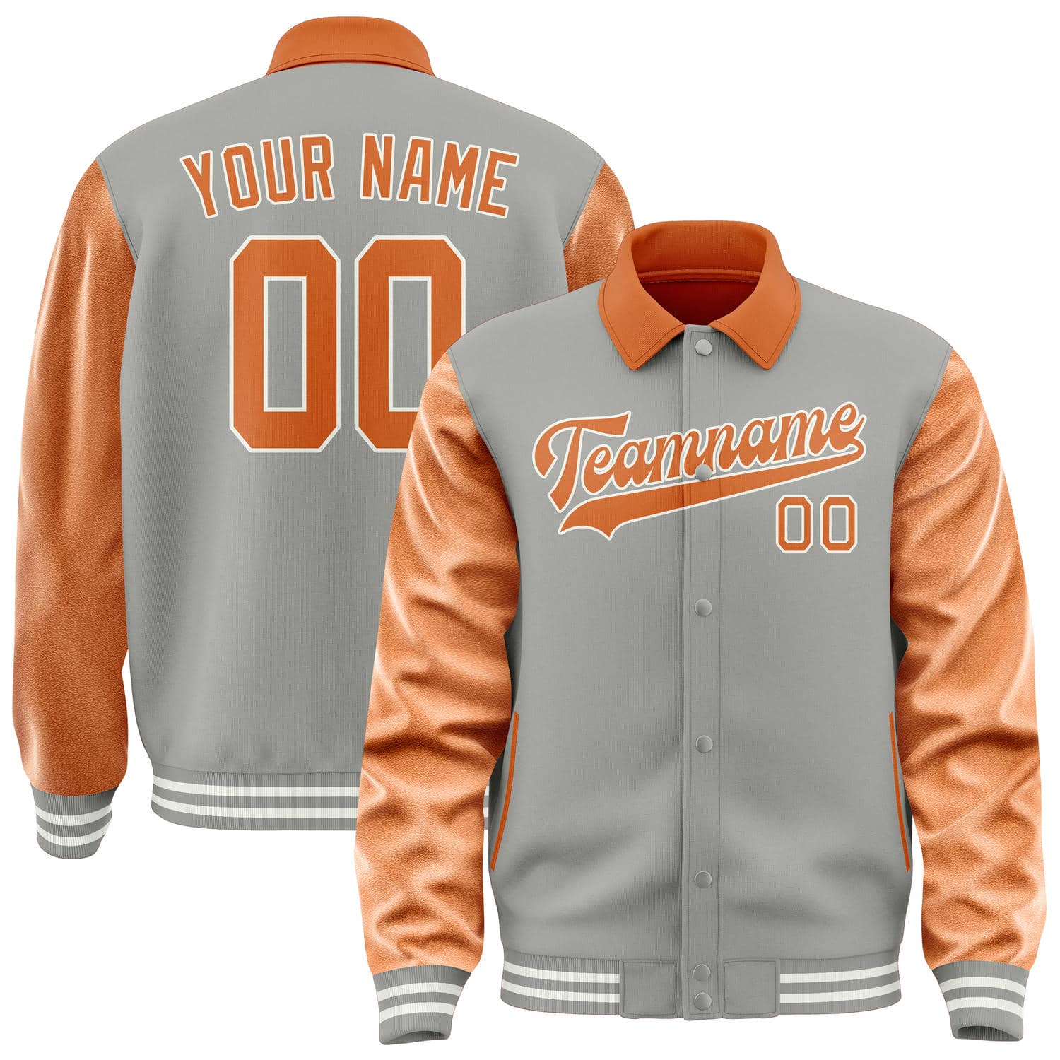 Custom Gray Orange Jacket