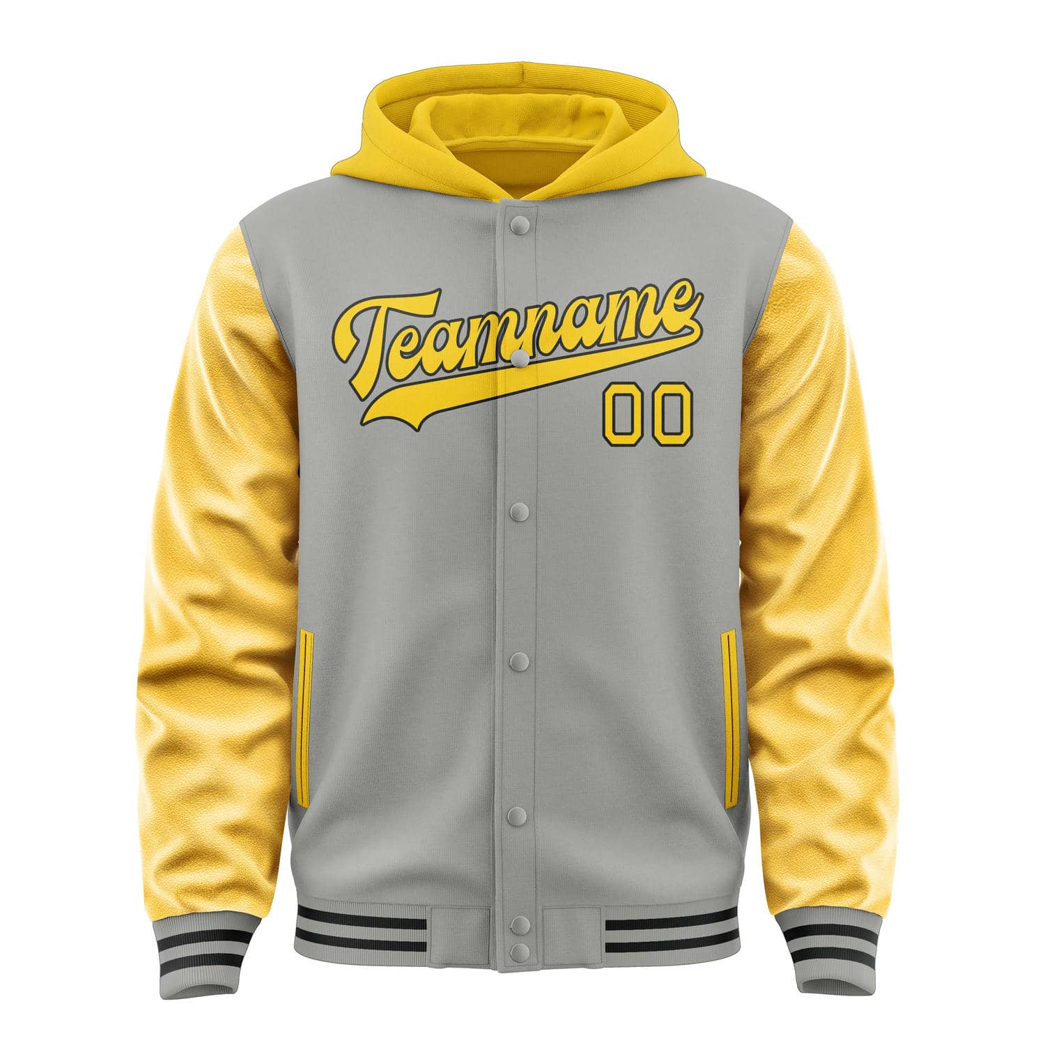 Custom Gray Gold Jacket