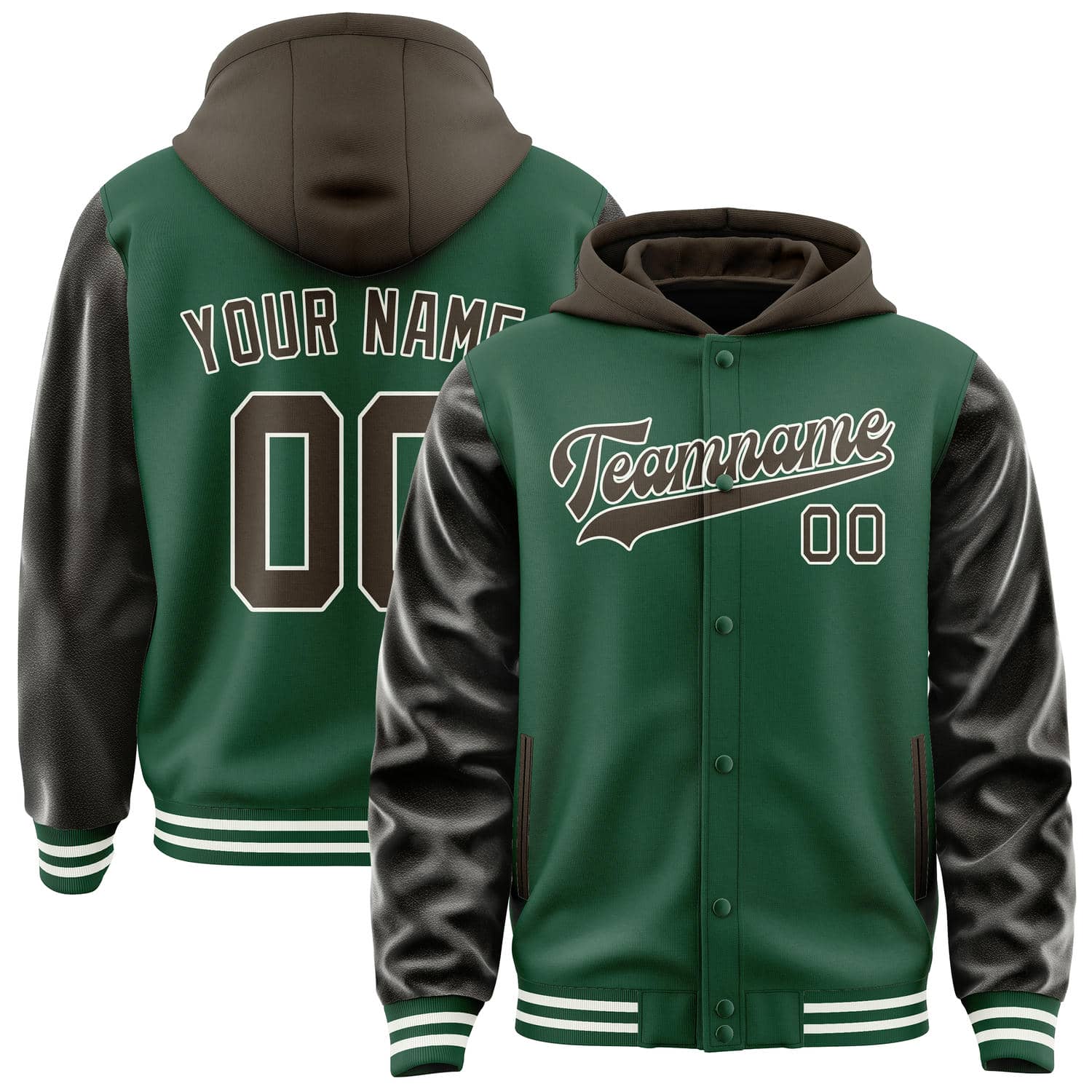 Custom Green Brown Jacket