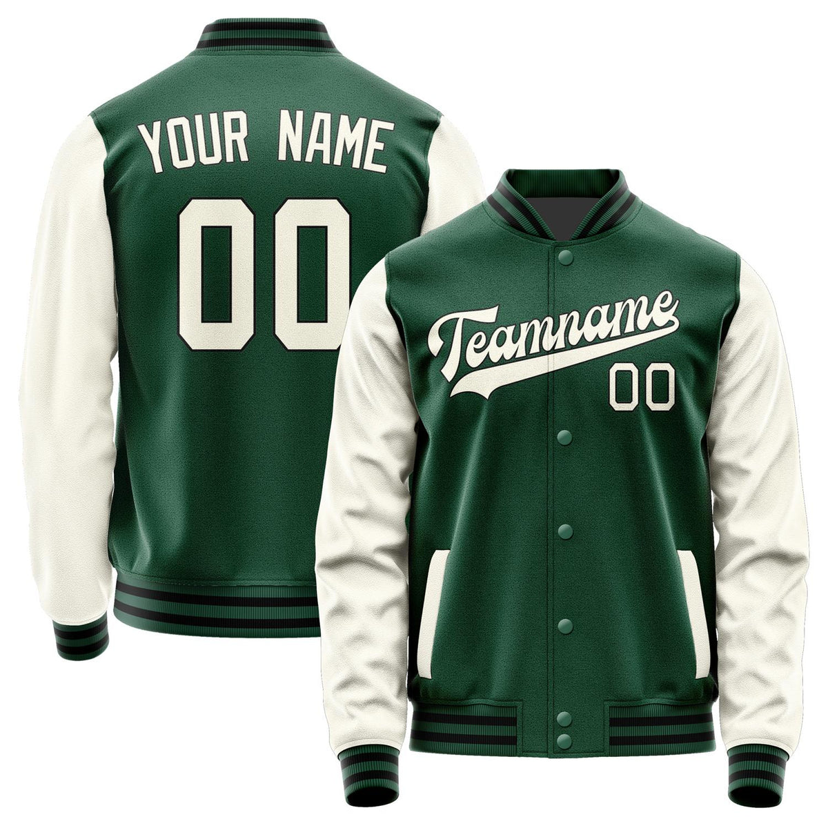 Custom Green Cream Jacket JA0505030517B31703