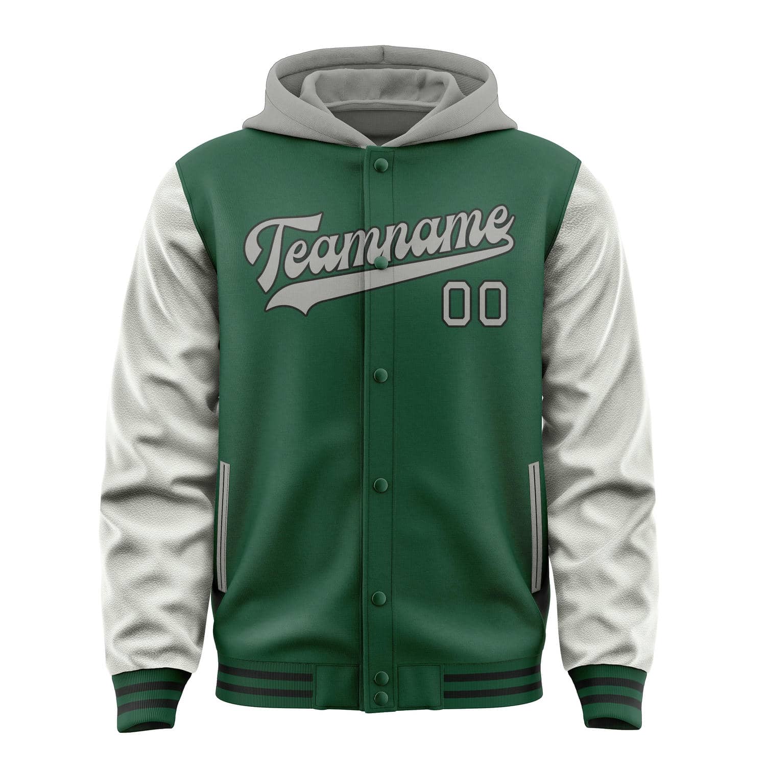 Custom Green Gray Jacket