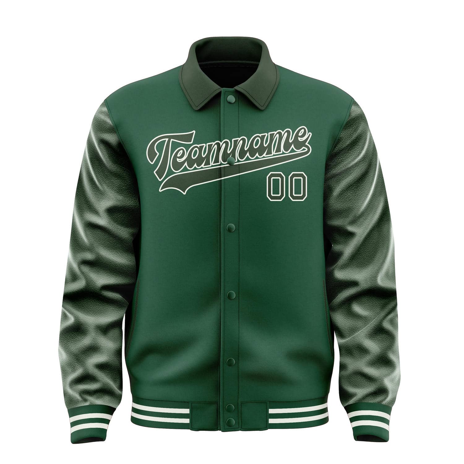 Custom Green Dark Green Jacket