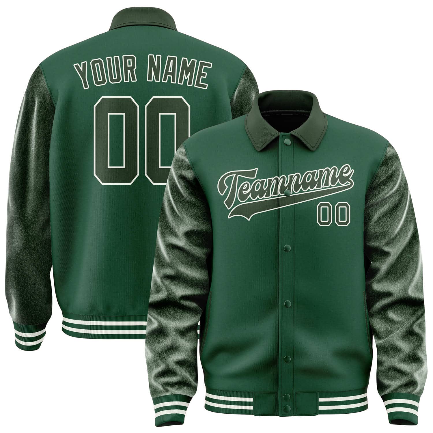 Custom Green Dark Green Jacket