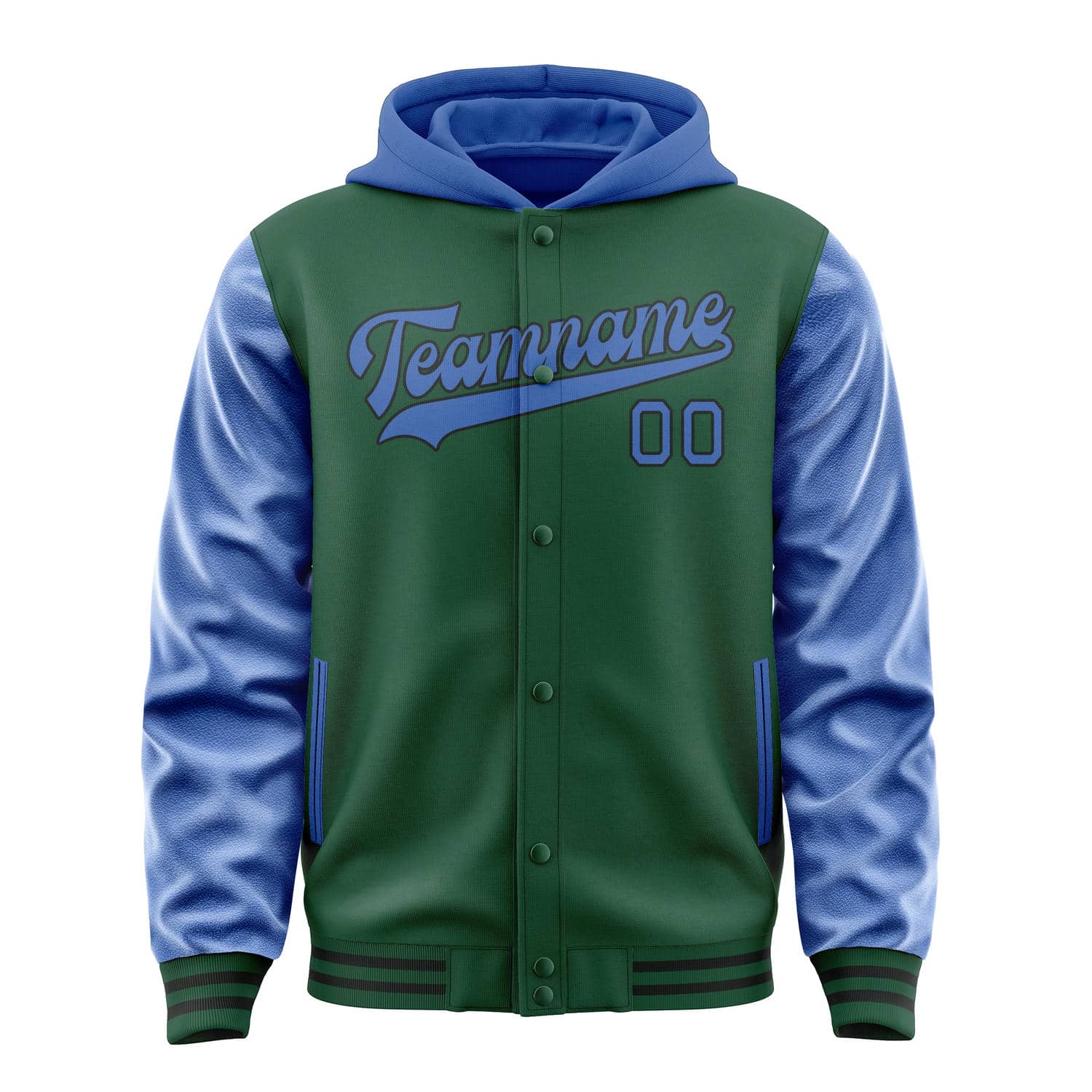 Custom Green Sky Blue Jacket
