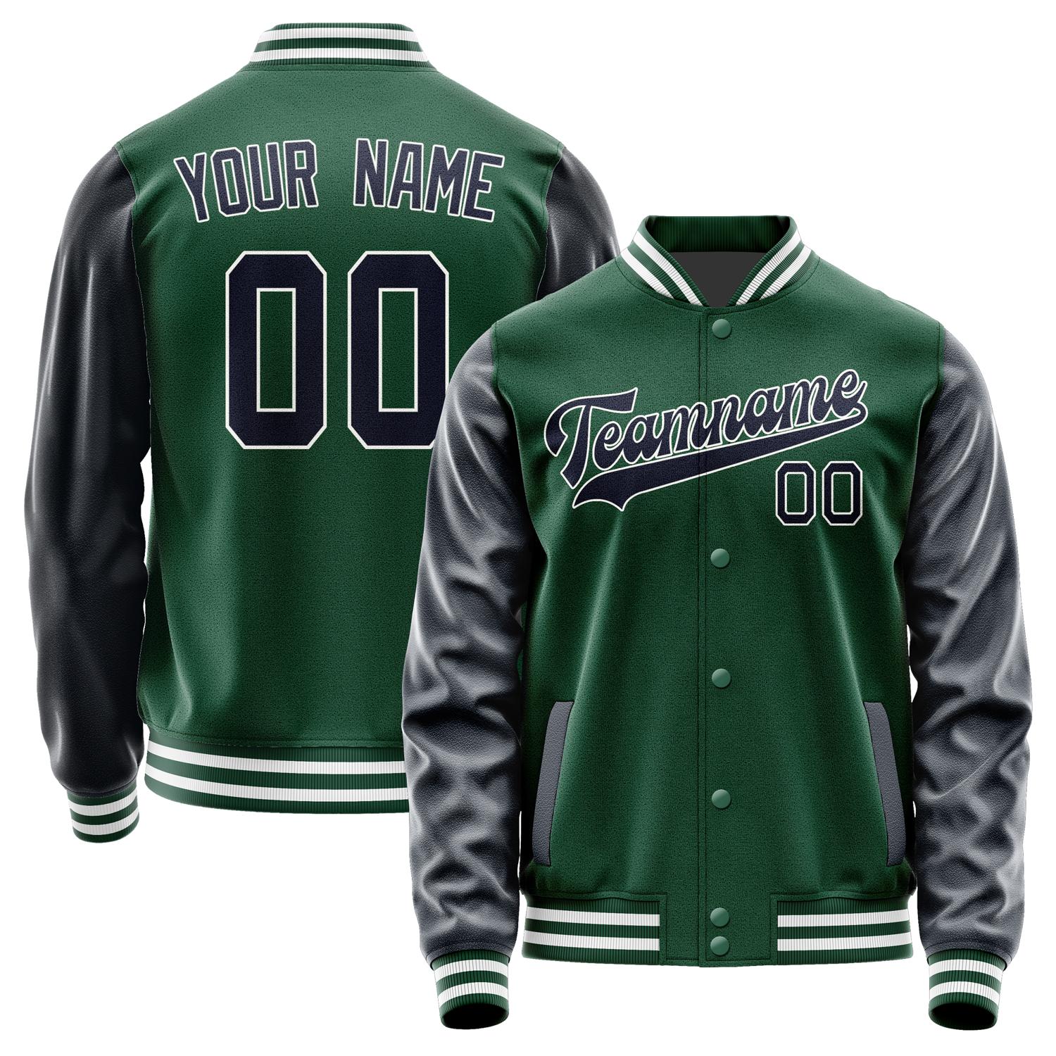 Custom Green Navy Jacket JA0505110518B31811