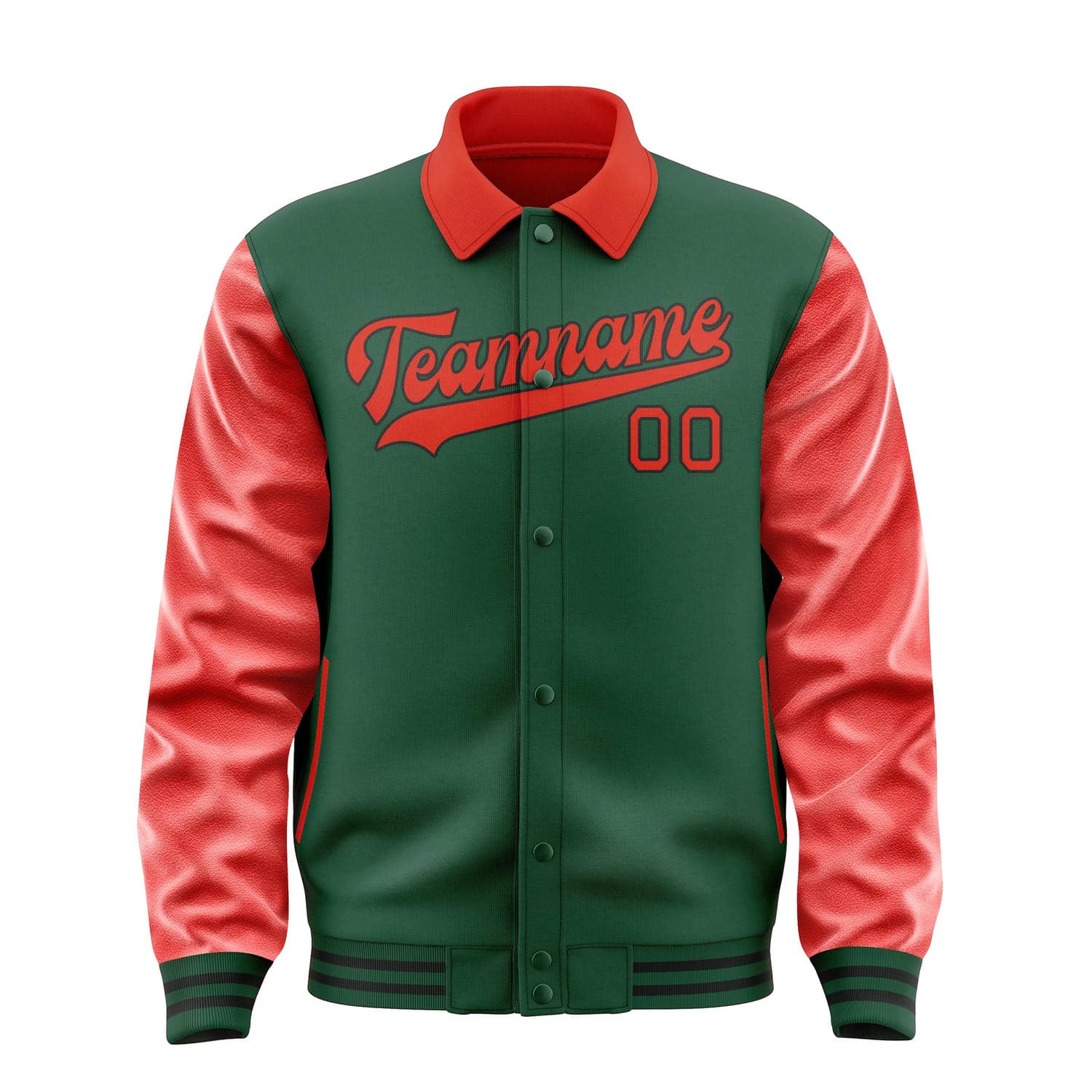 Custom Green Orange Red Jacket