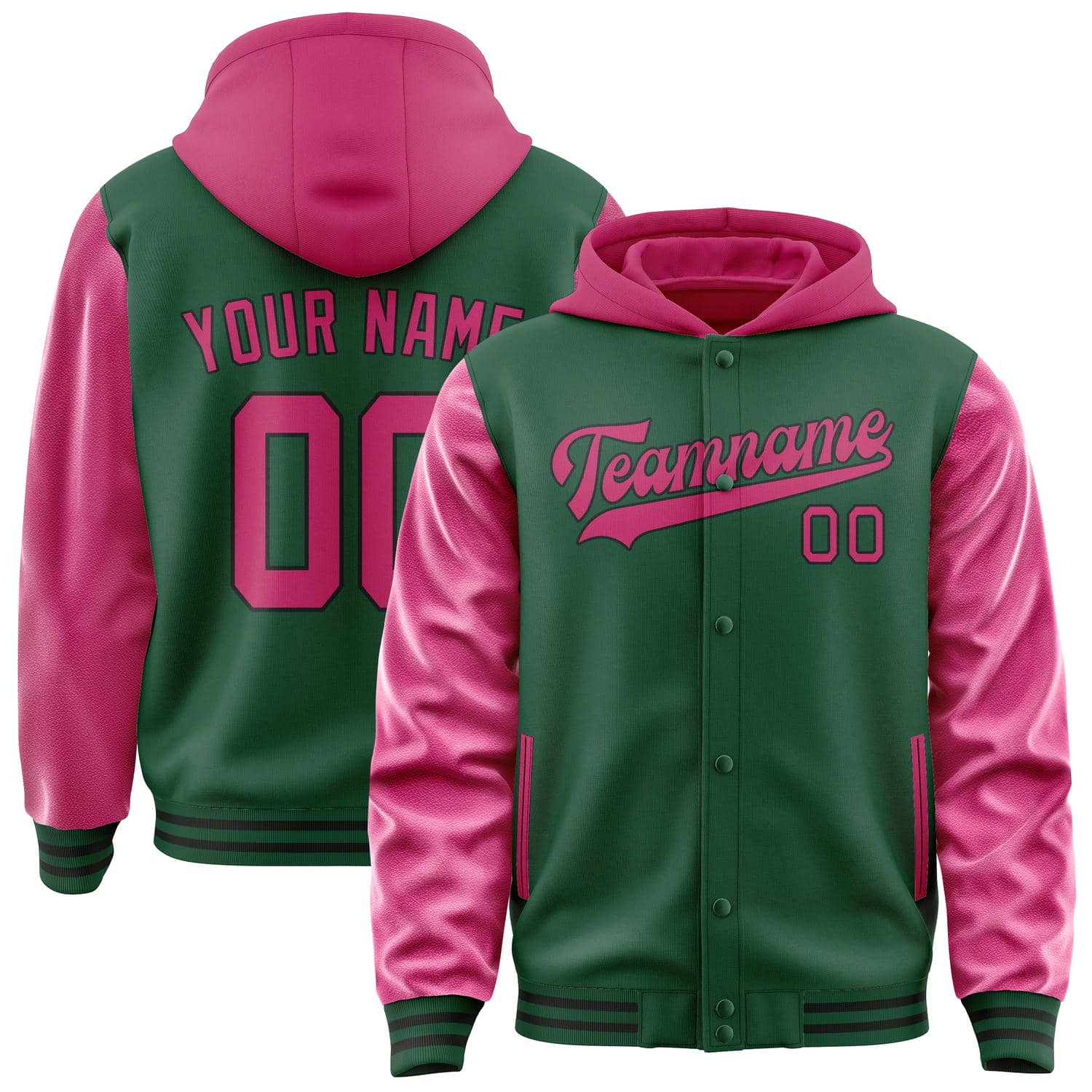 Custom Green Pink Jacket