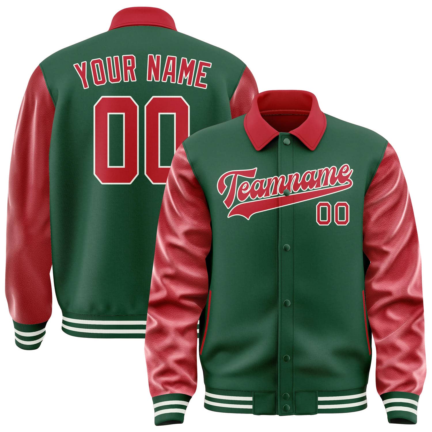 Custom Green Red Jacket