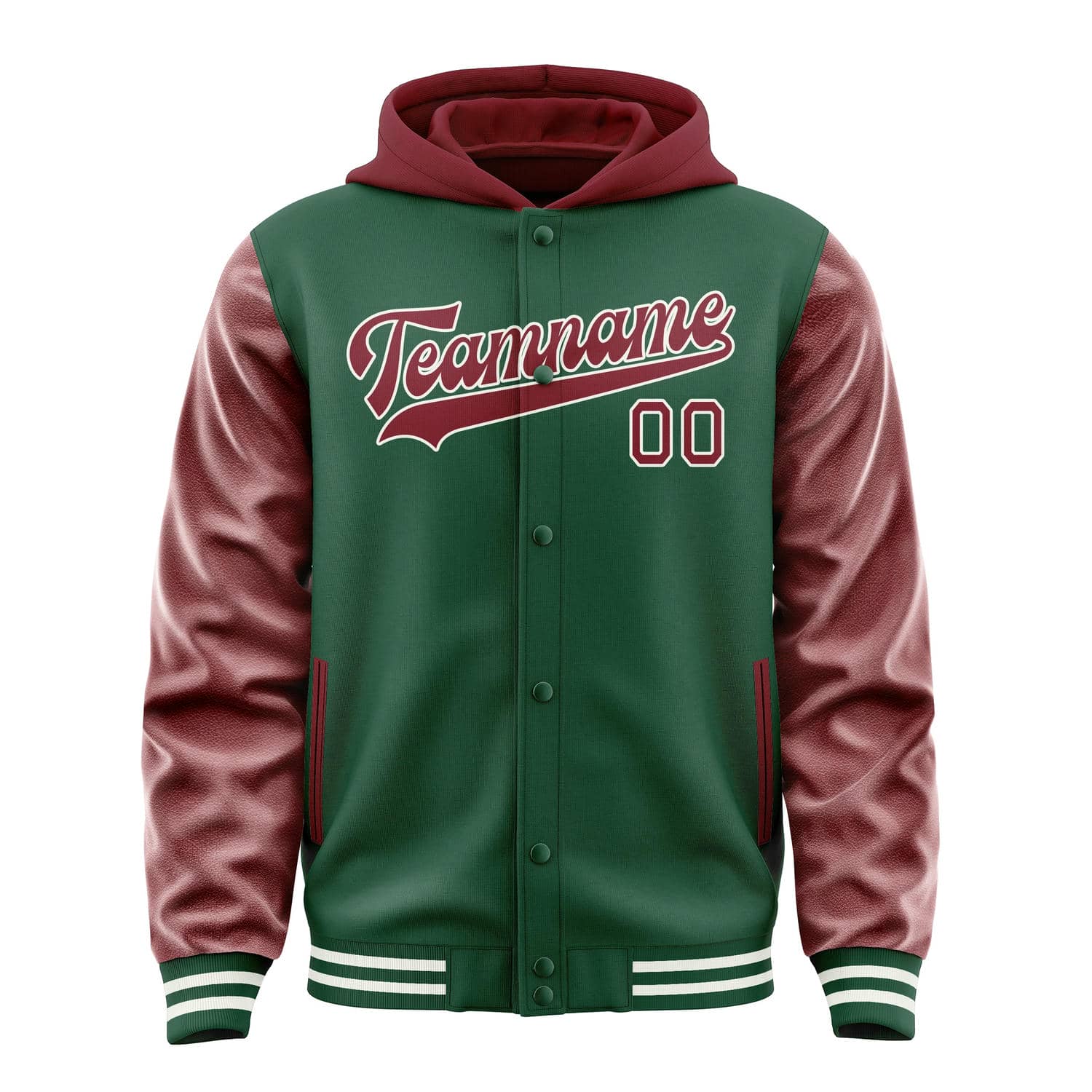 Custom Green Crimson Red Jacket