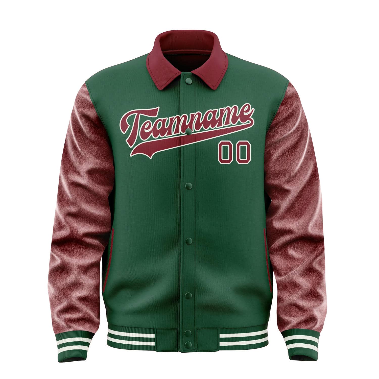 Custom Green Crimson Red Jacket