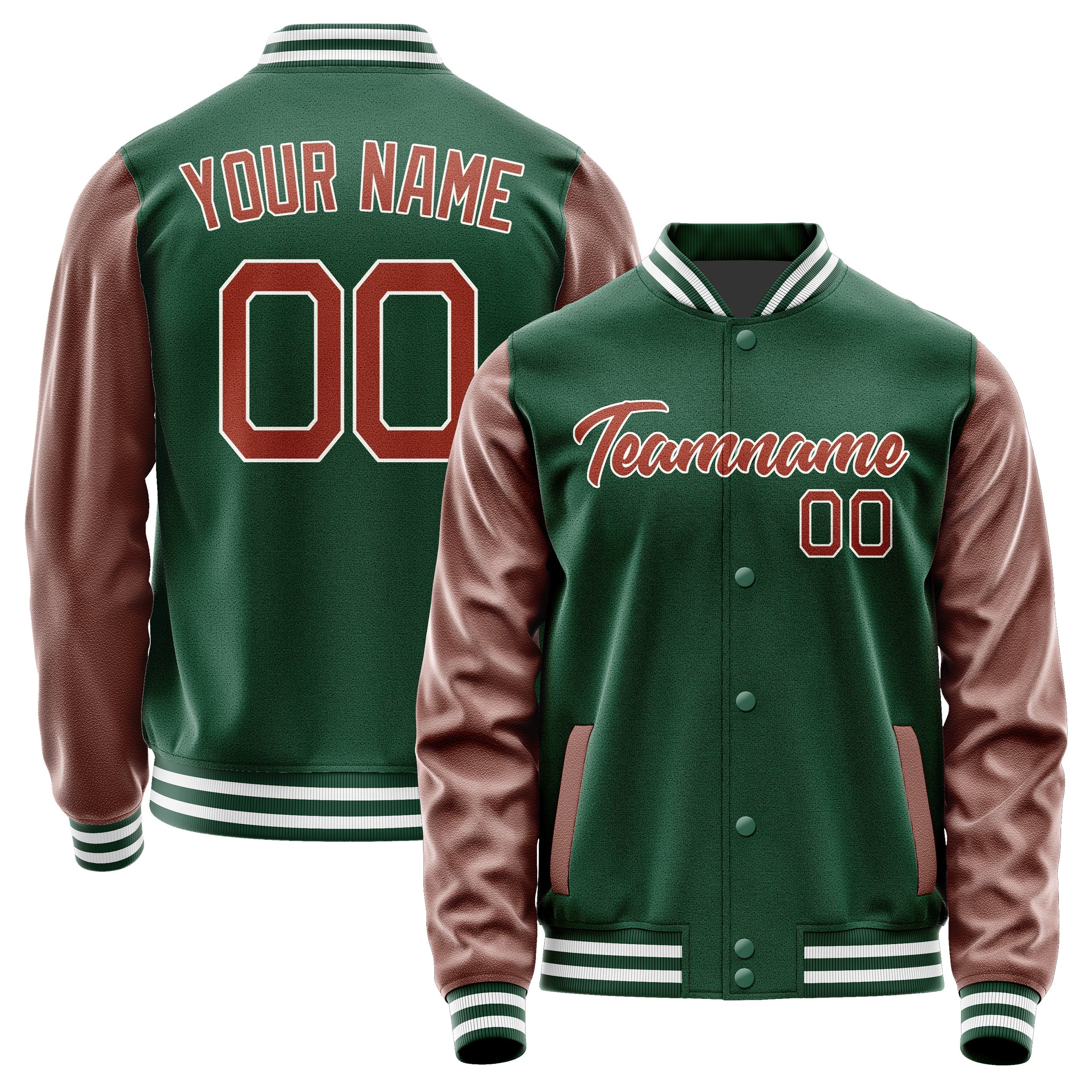 Custom Green Coral Red Jacket JA0505160518B21816