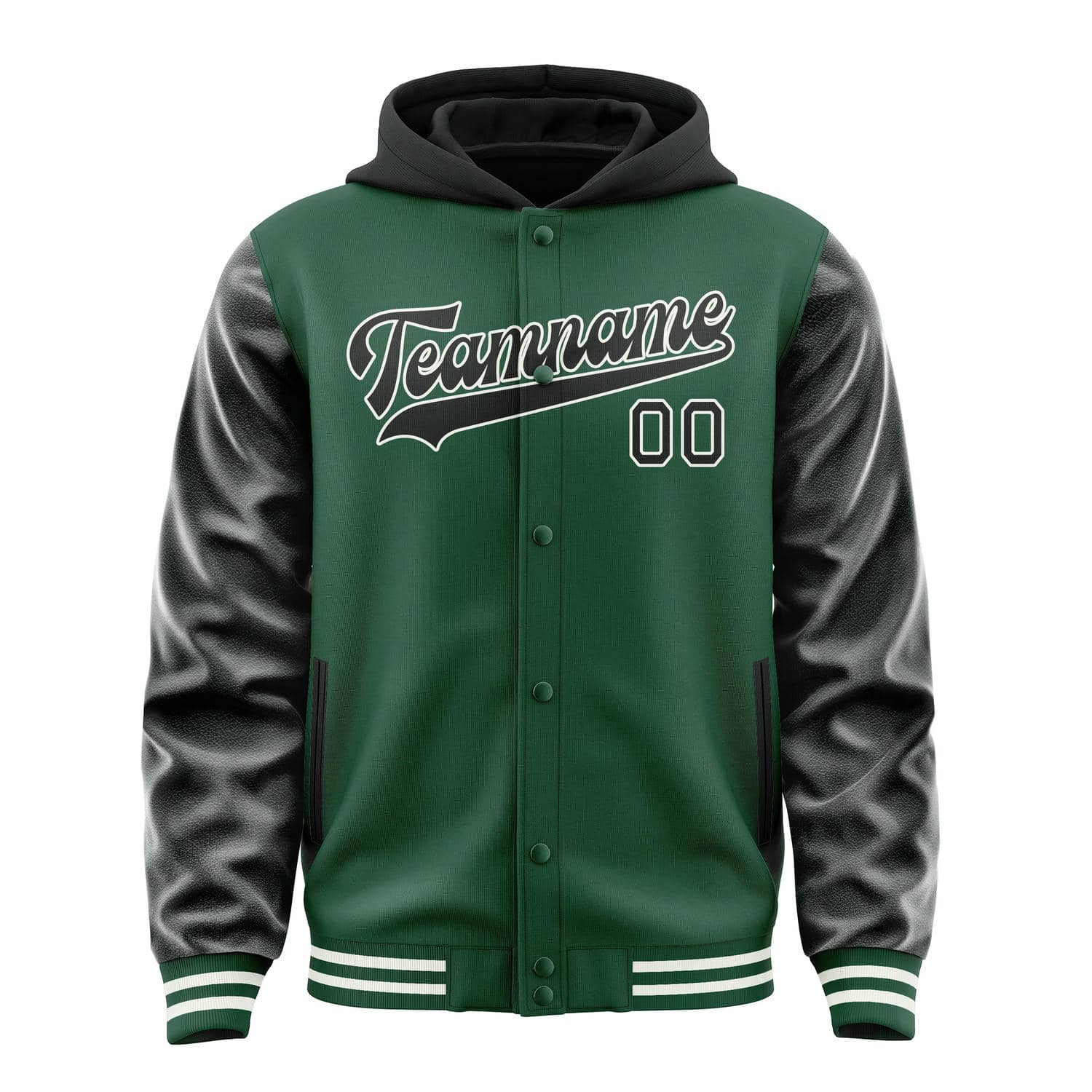 Custom Green Black Jacket