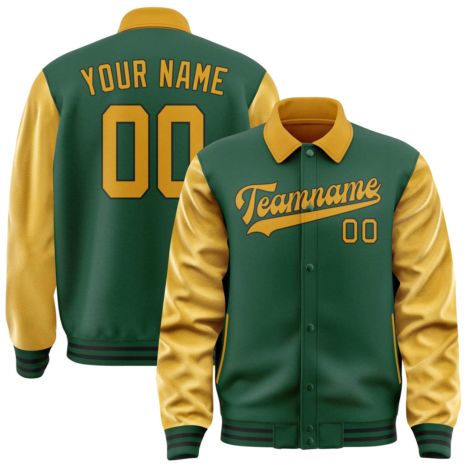 Custom Green Yellow Jacket